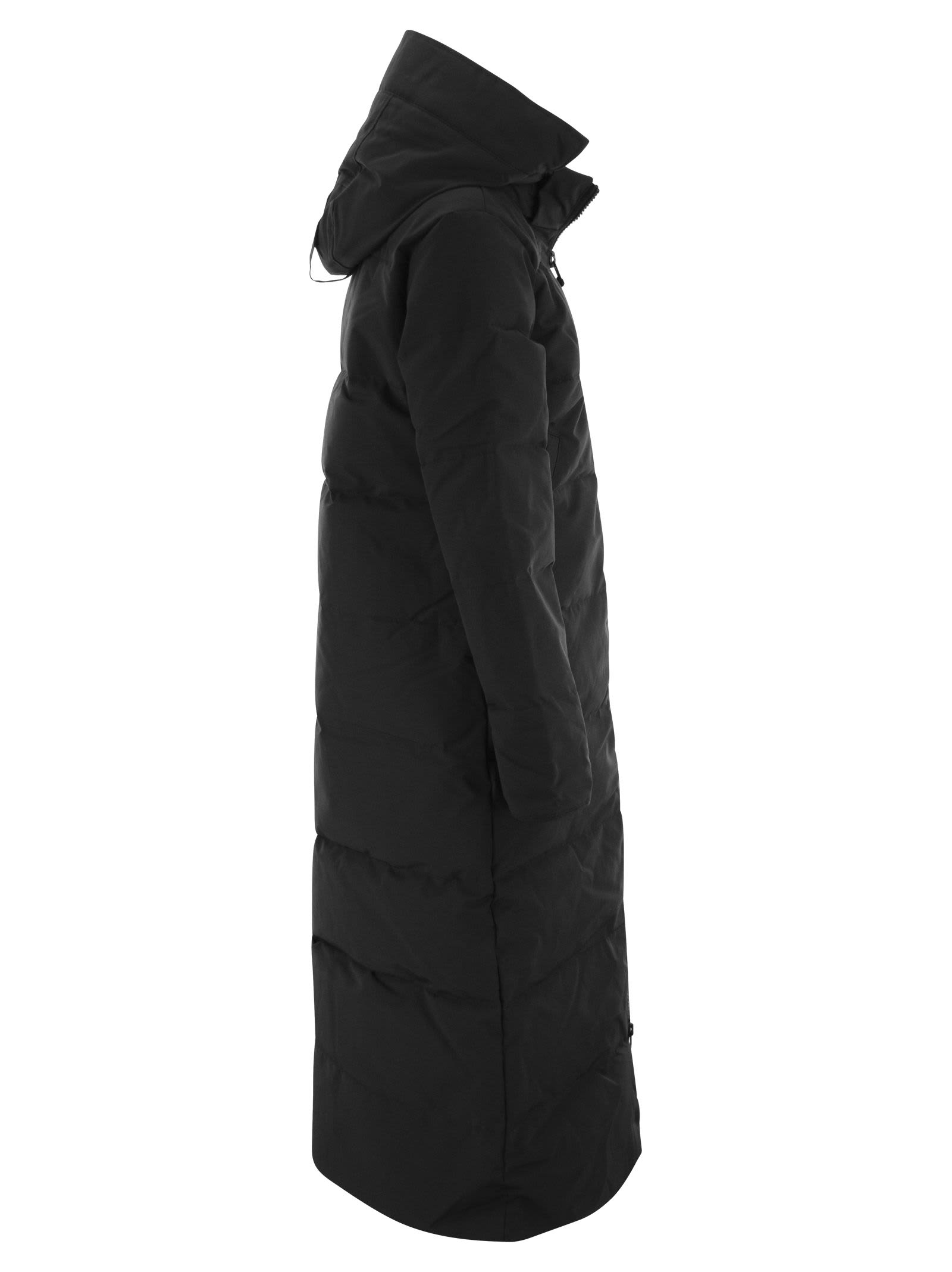 Shop Canada Goose Mystique - Long Parka With Hood In Black