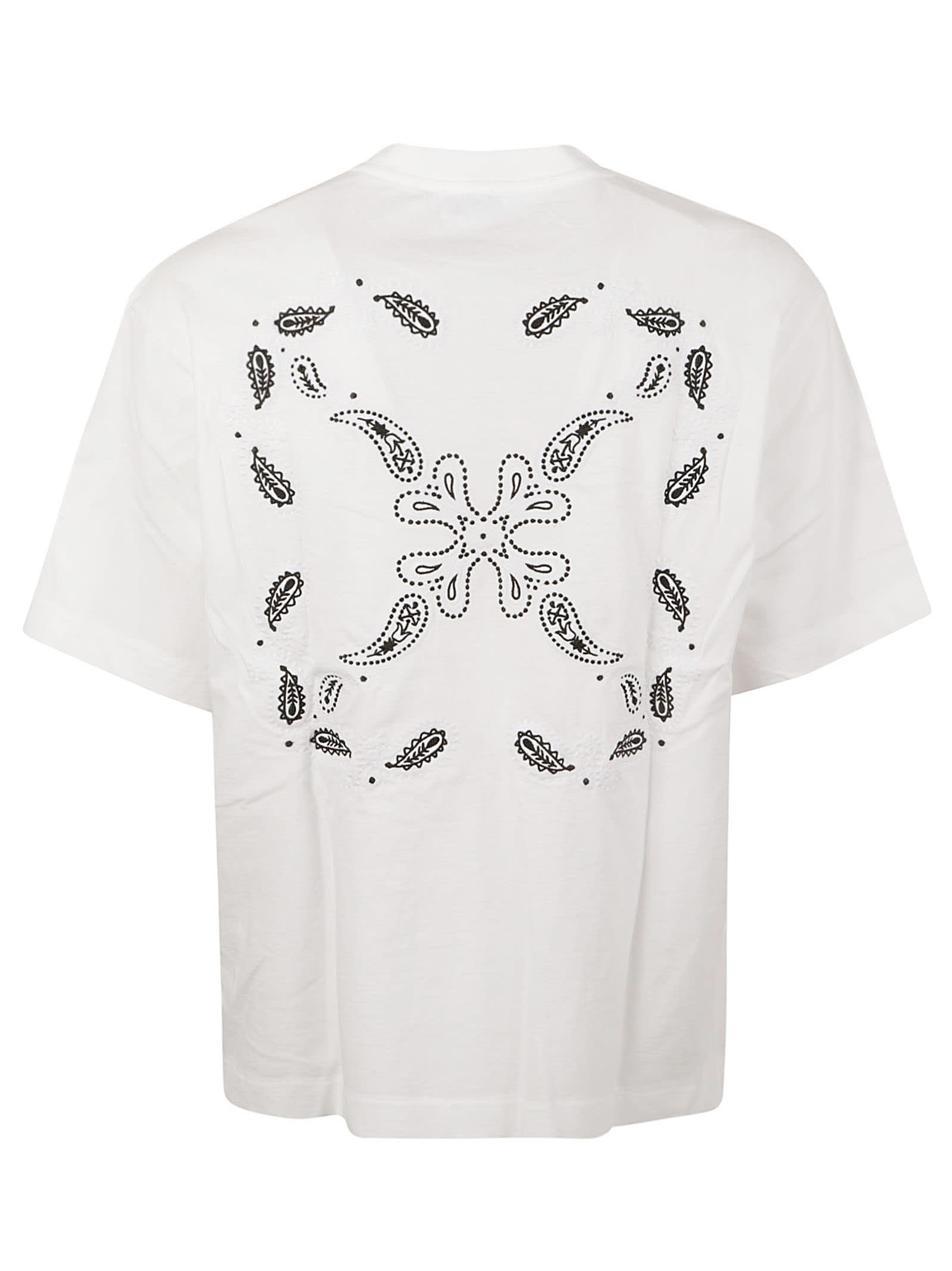 Shop Off-white Bandana Arrow Skate T-shirt In White/black