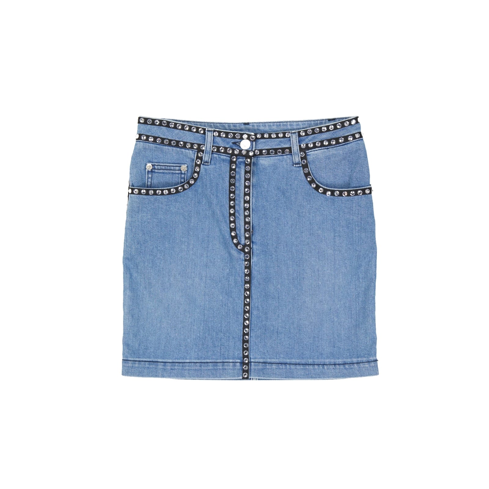 Couture Cotton Denim Skirt