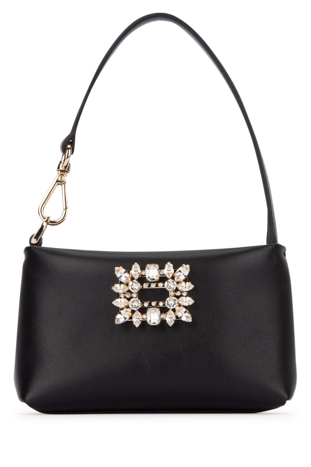 Shop Roger Vivier Rv Nightlily Charm In Nero