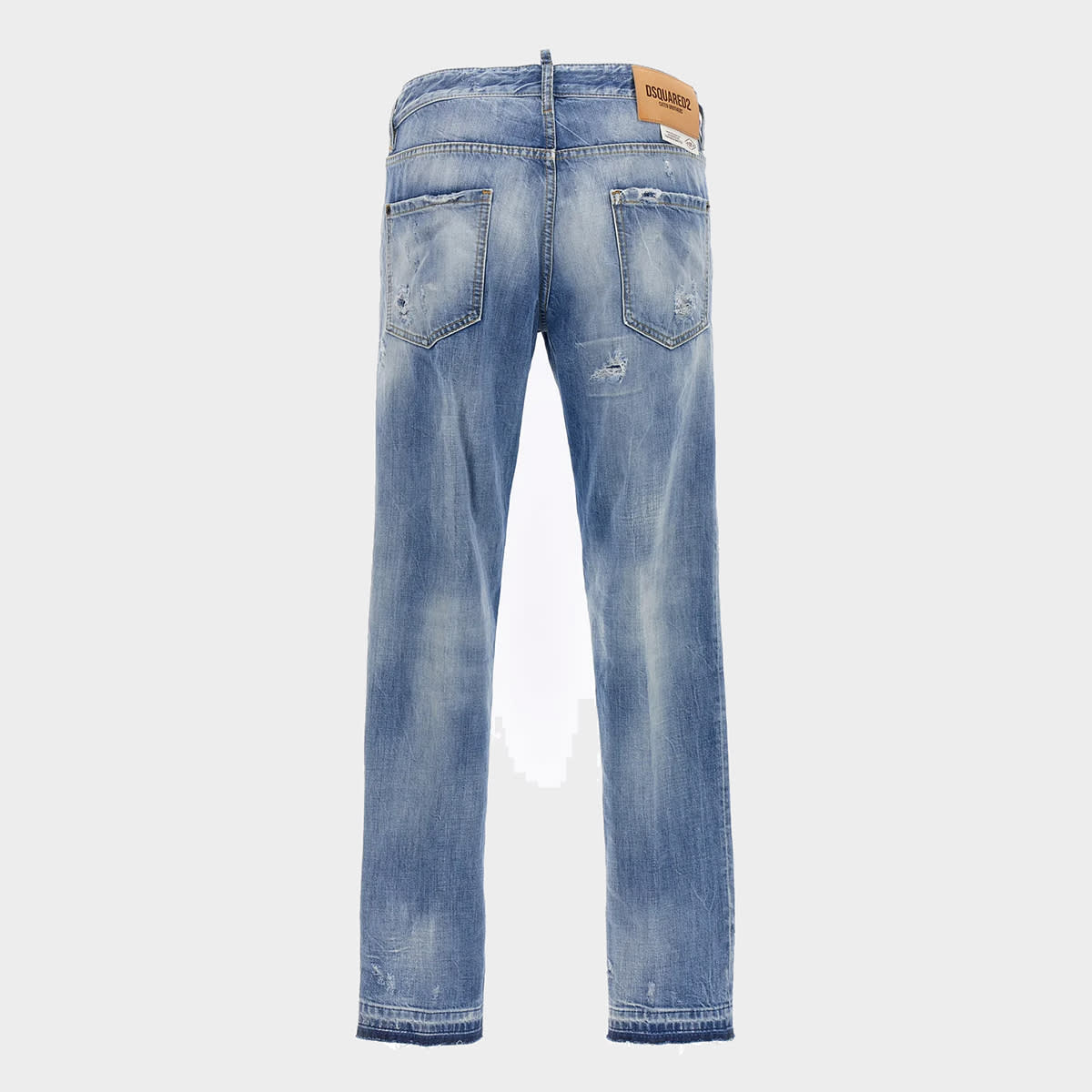 Shop Dsquared2 Light Blue Cotton Jeans