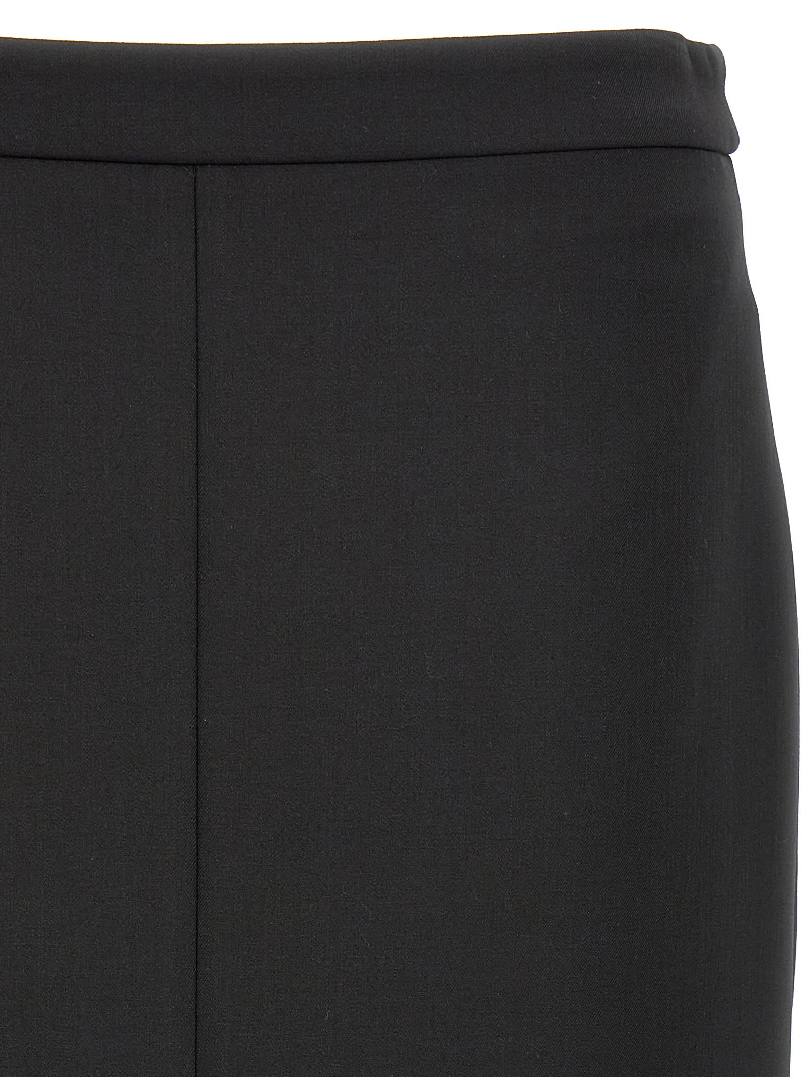 Shop Dolce & Gabbana Sheath Midi Skirt In Black