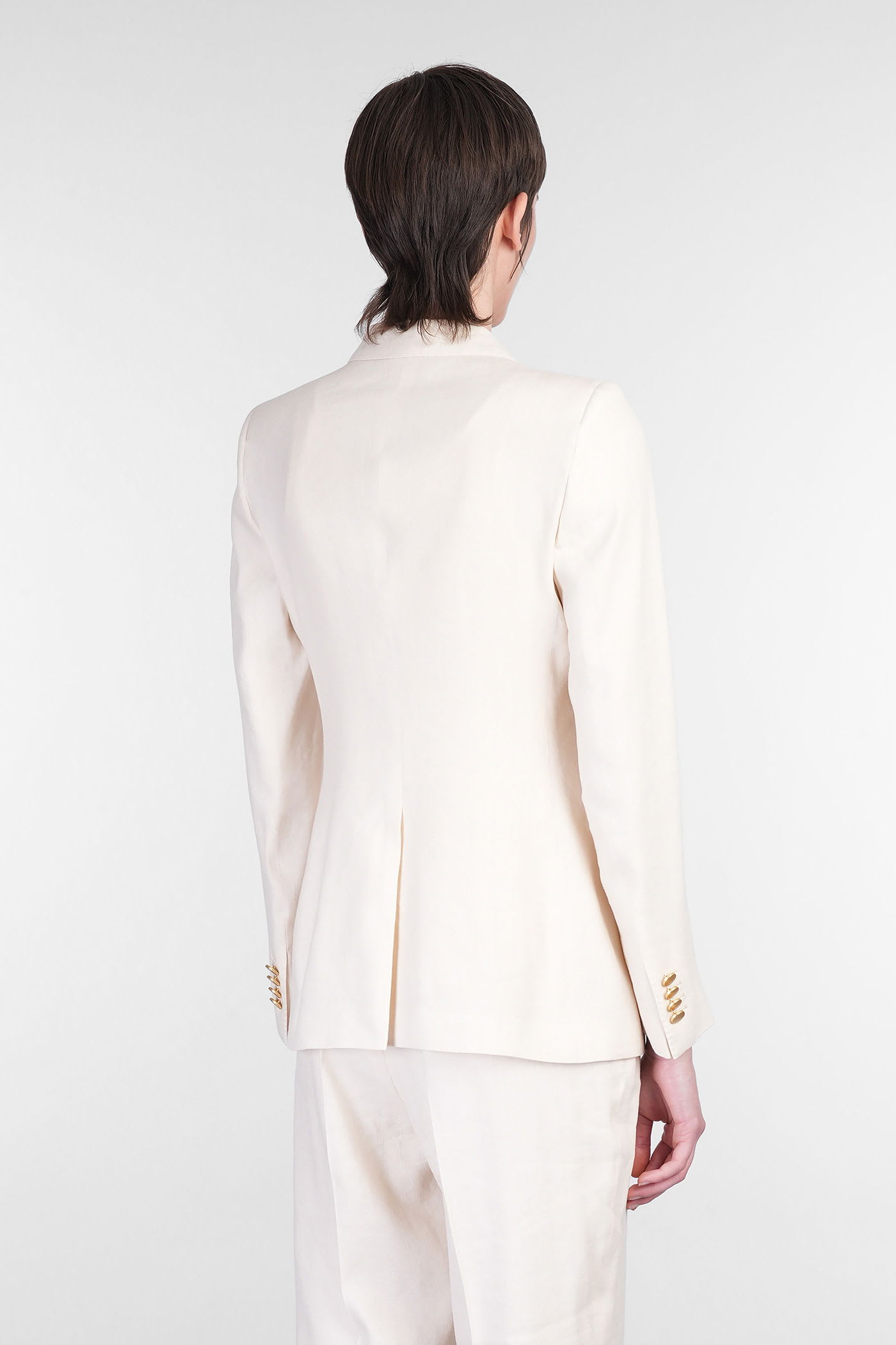 Shop Tagliatore T-parigi10bad In Beige Linen