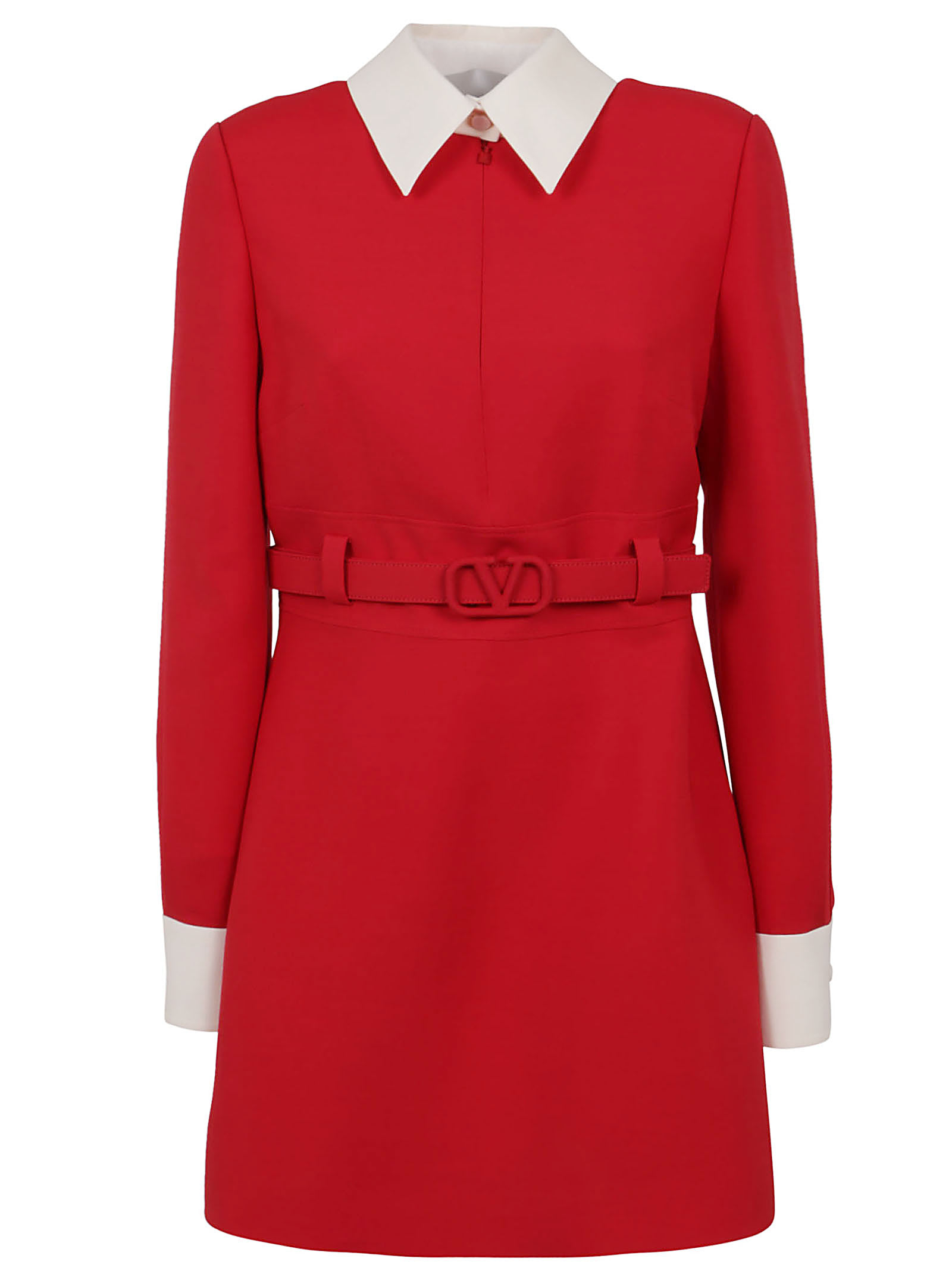 Valentino Short Dress In Crepe Couture
