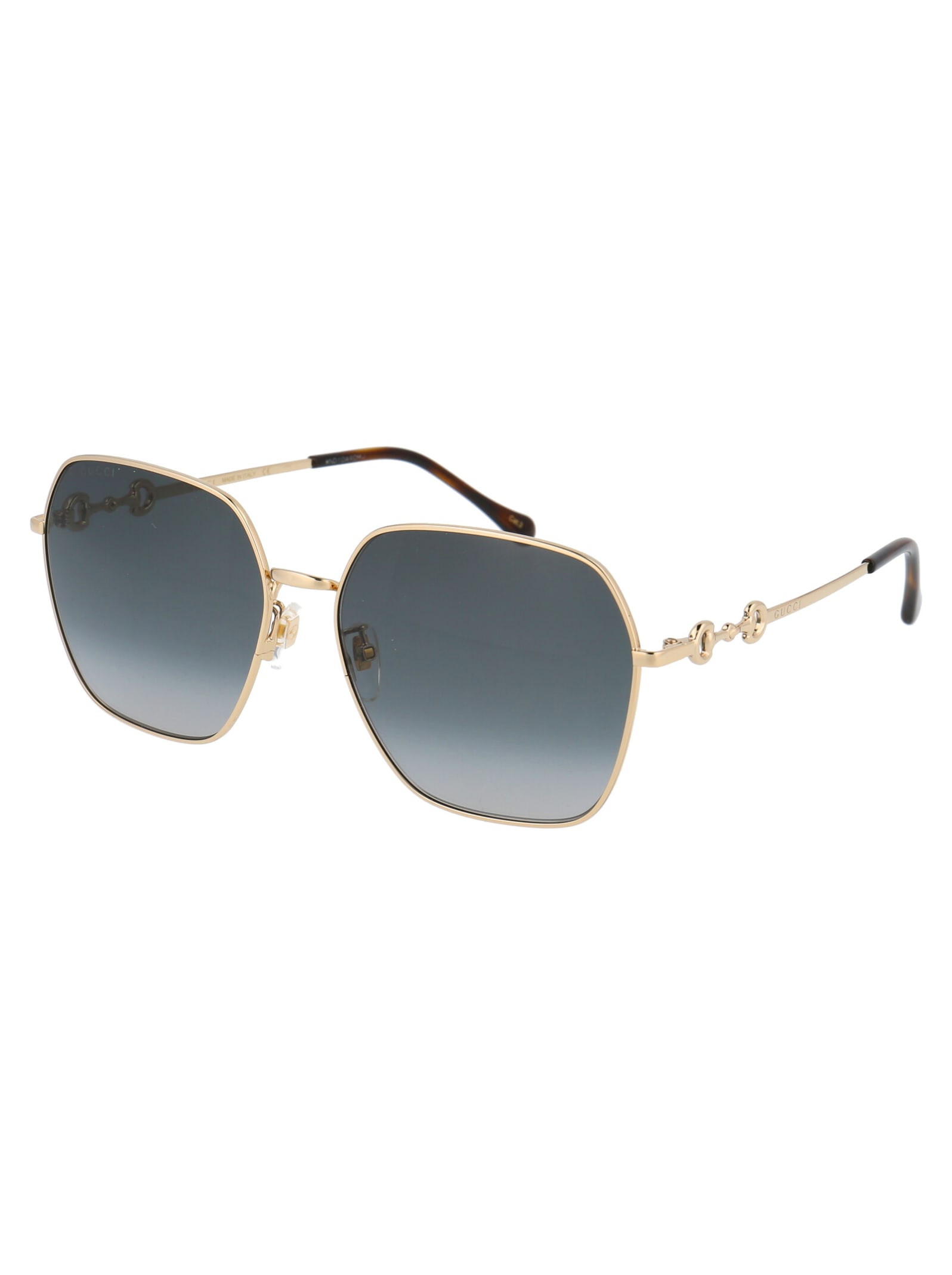 Shop Gucci Gg0882sa Sunglasses In 001 Gold Gold Grey