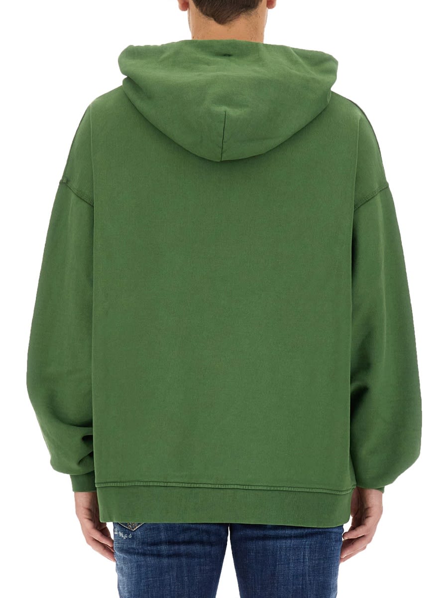 Shop Dsquared2 Sweatshirt With Logo In Green