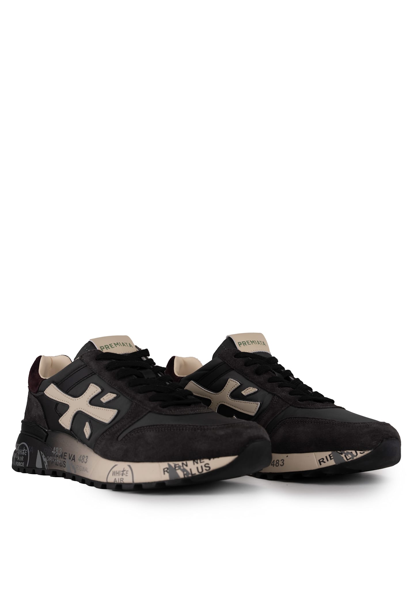 PREMIATA MICK 6872 SNEAKERS IN SUEDE AND FABRIC 