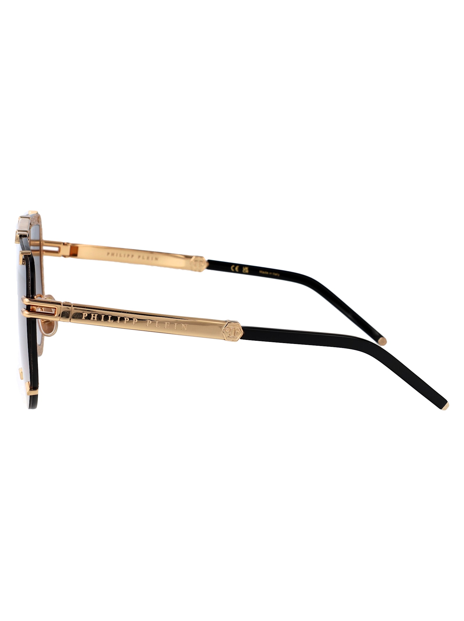 Philipp Plein Plein Legacy Sunglasses In Gold Brown