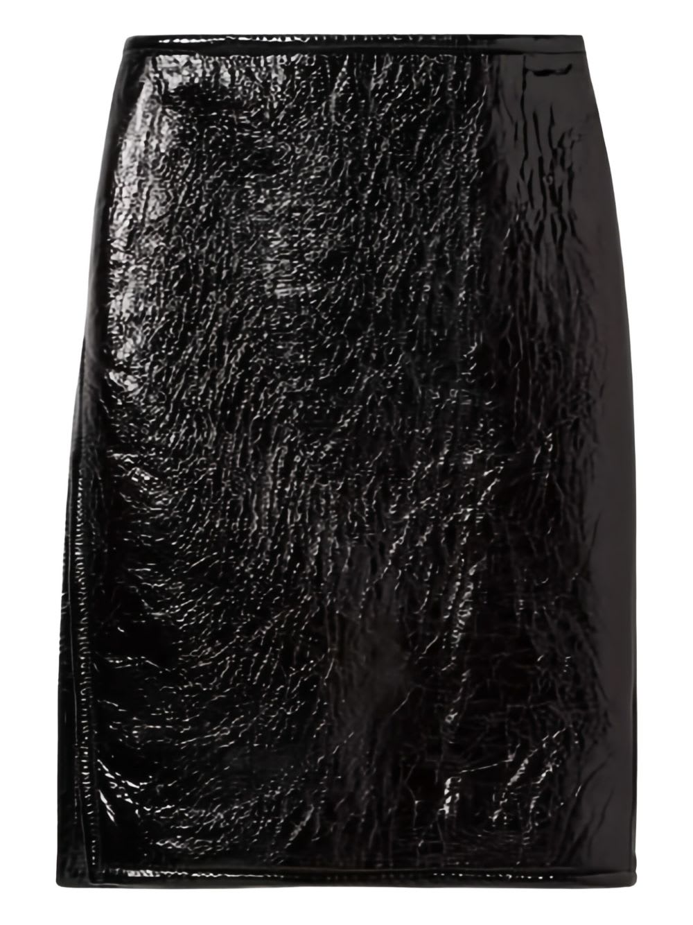 Gucci Leather Midi Skirt