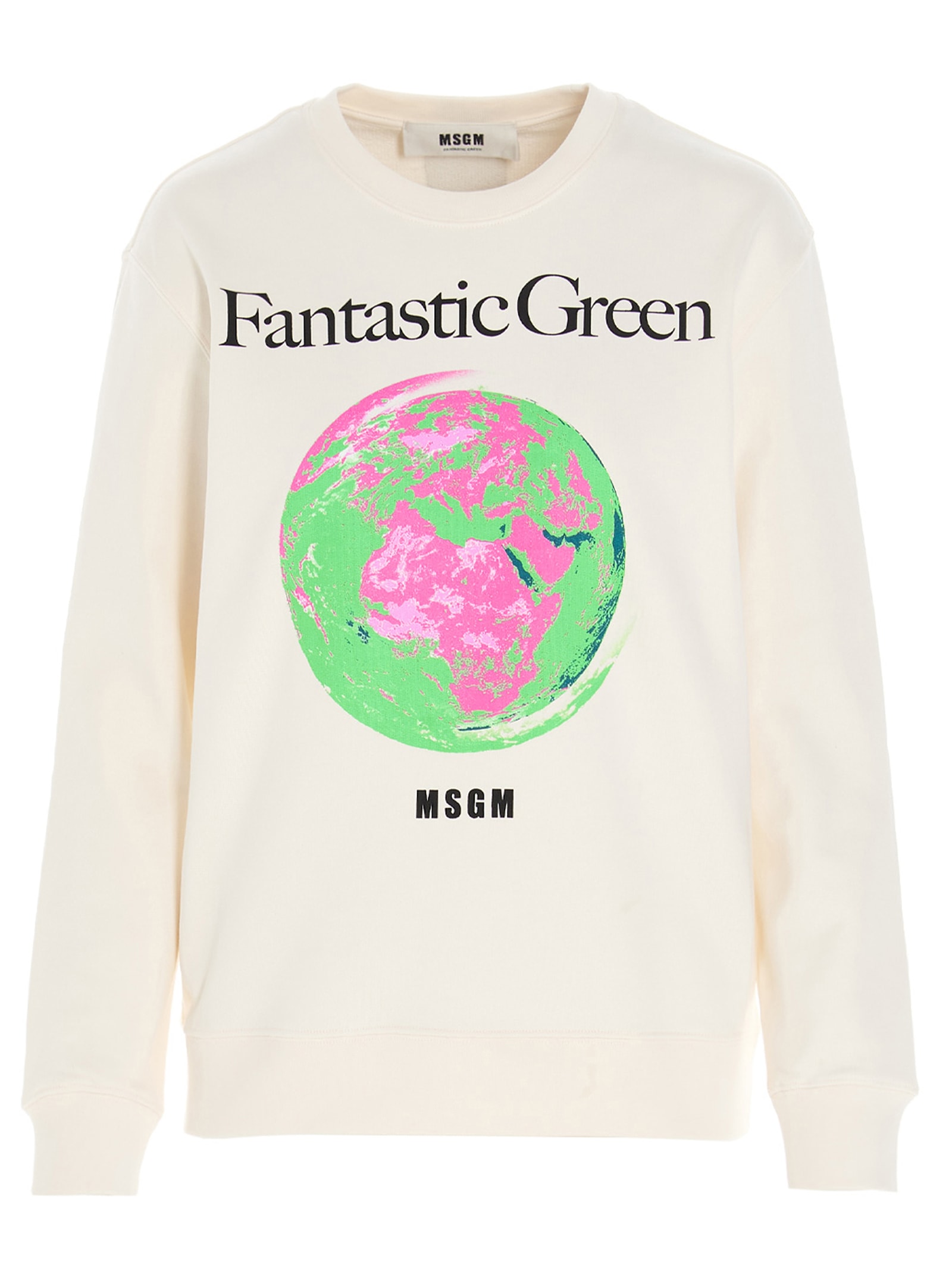 Msgm fantastic Green Caspule Eco Sweatshirt