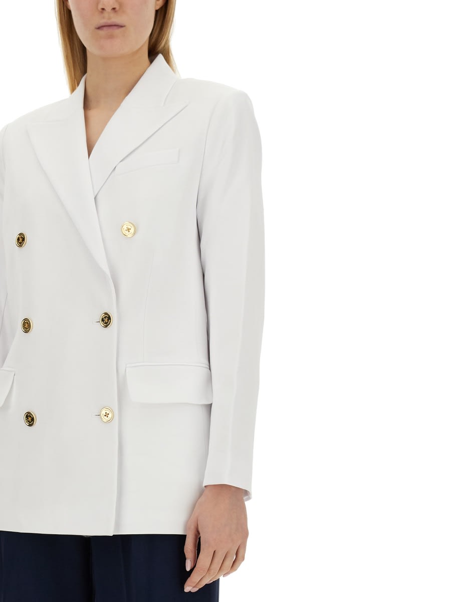 Shop Michael Kors Double-breasted Jacket In White