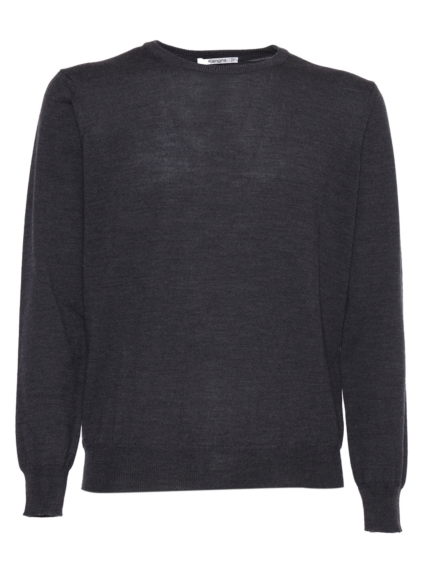 Shop Kangra Plain Knit Sweater In Grey