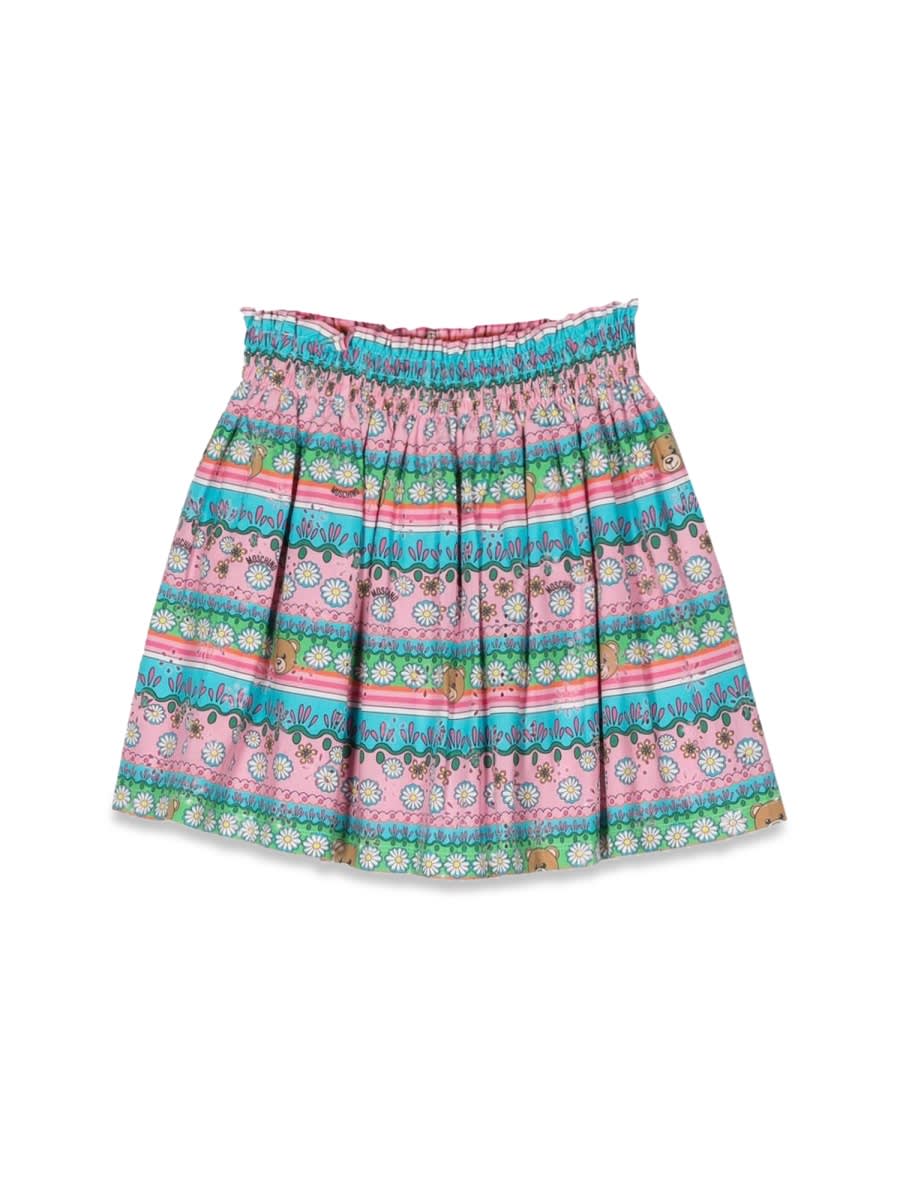 Moschino Patterned Skirt In Multicolour
