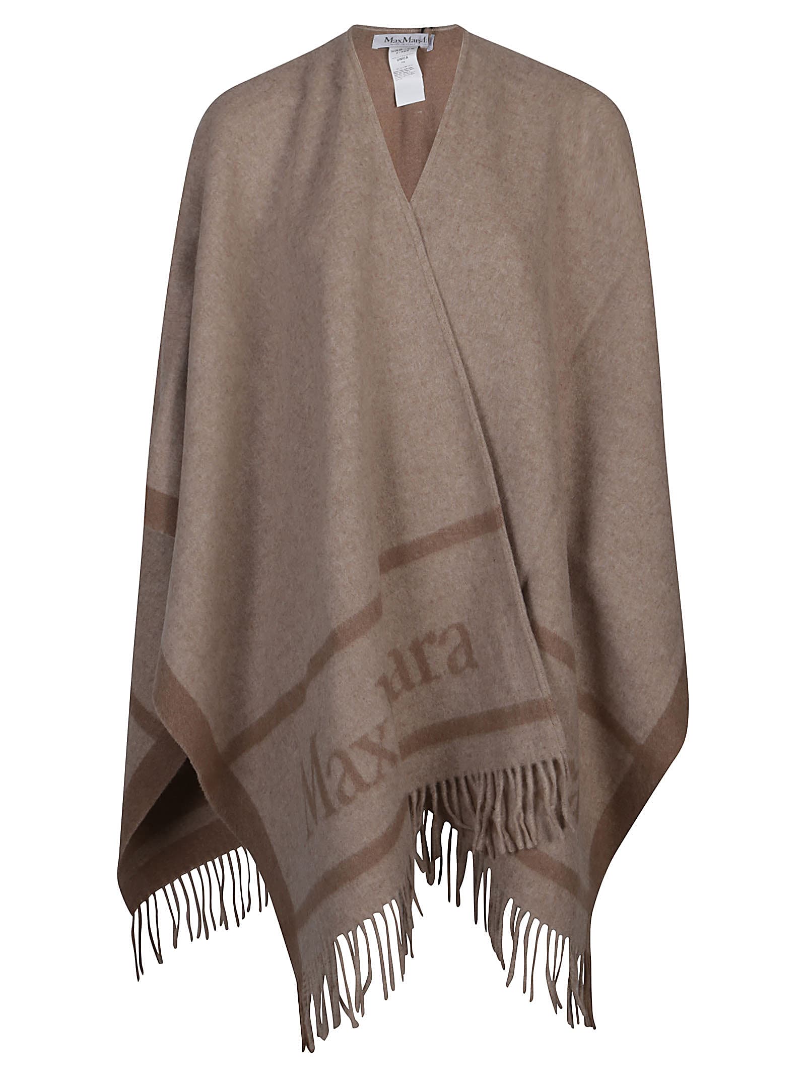 Shop Max Mara Hilde Poncho In Cacha