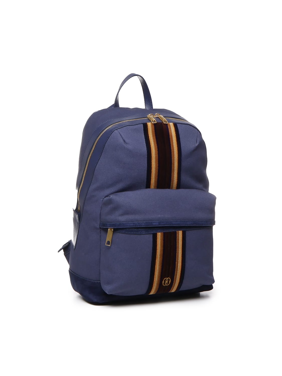Shop Bally Race Backpack In Fabric In Blue