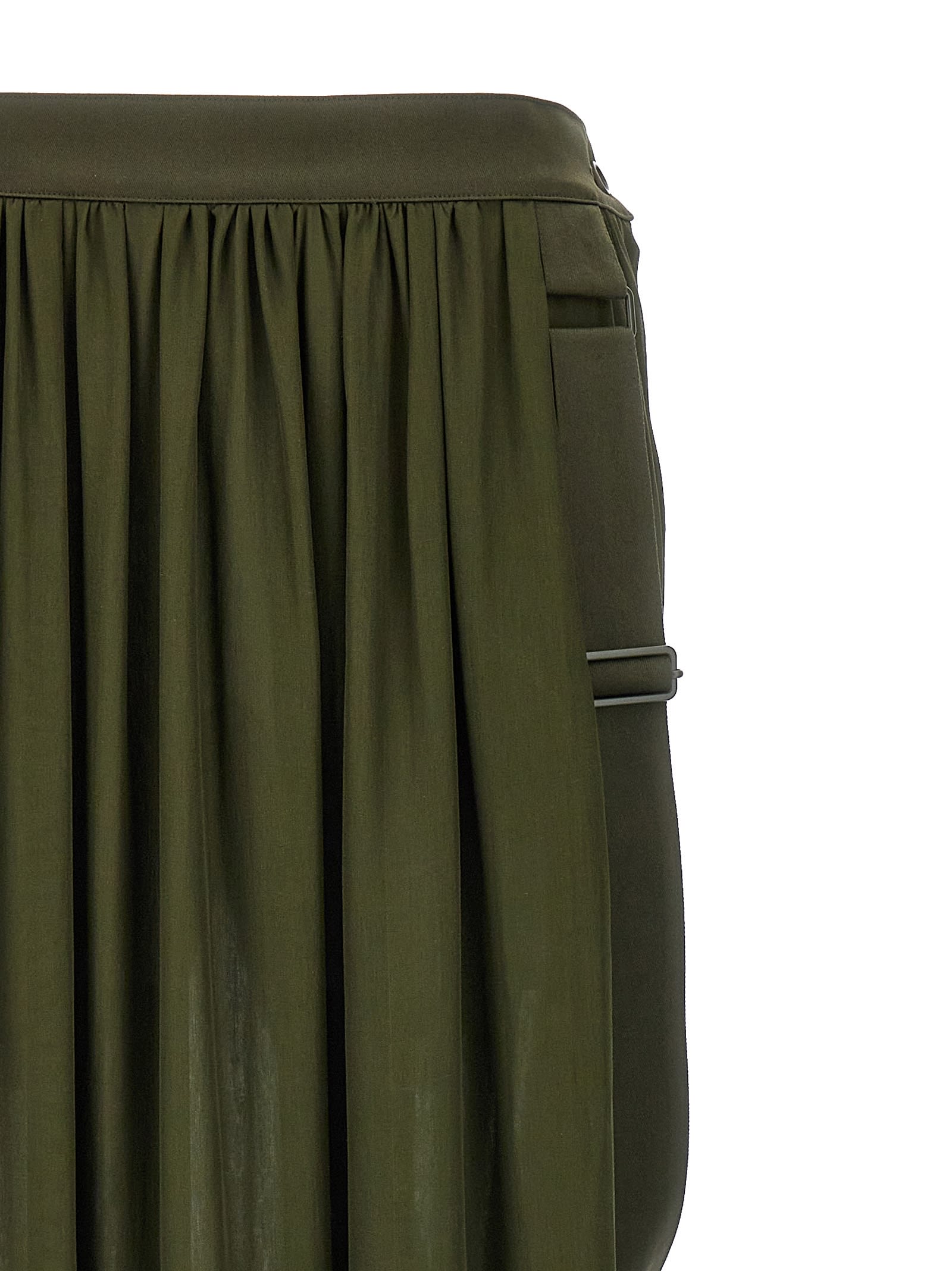 Shop Max Mara Jedy Skirt In Green