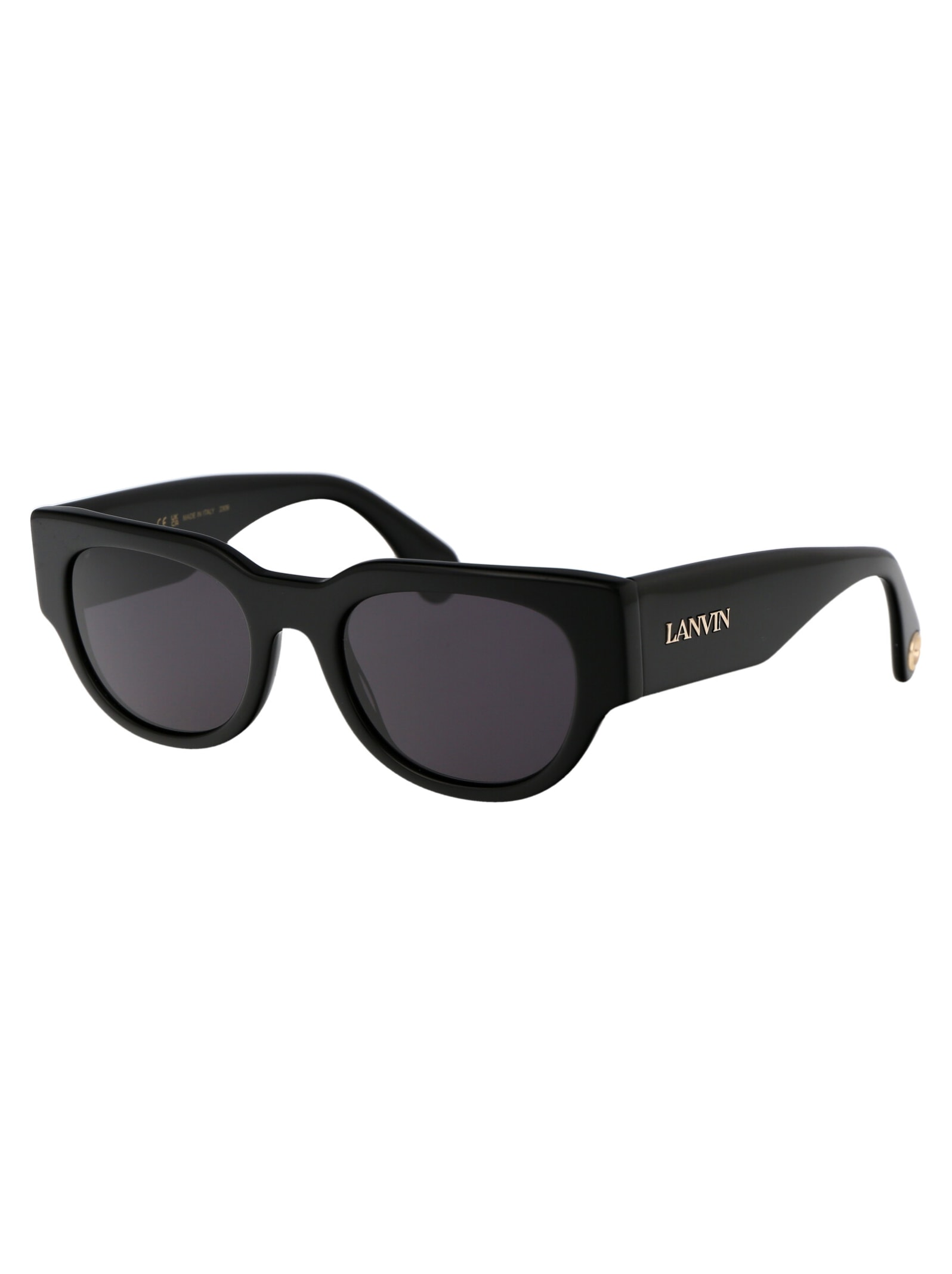 Shop Lanvin Lnv670s Sunglasses In 001 Black