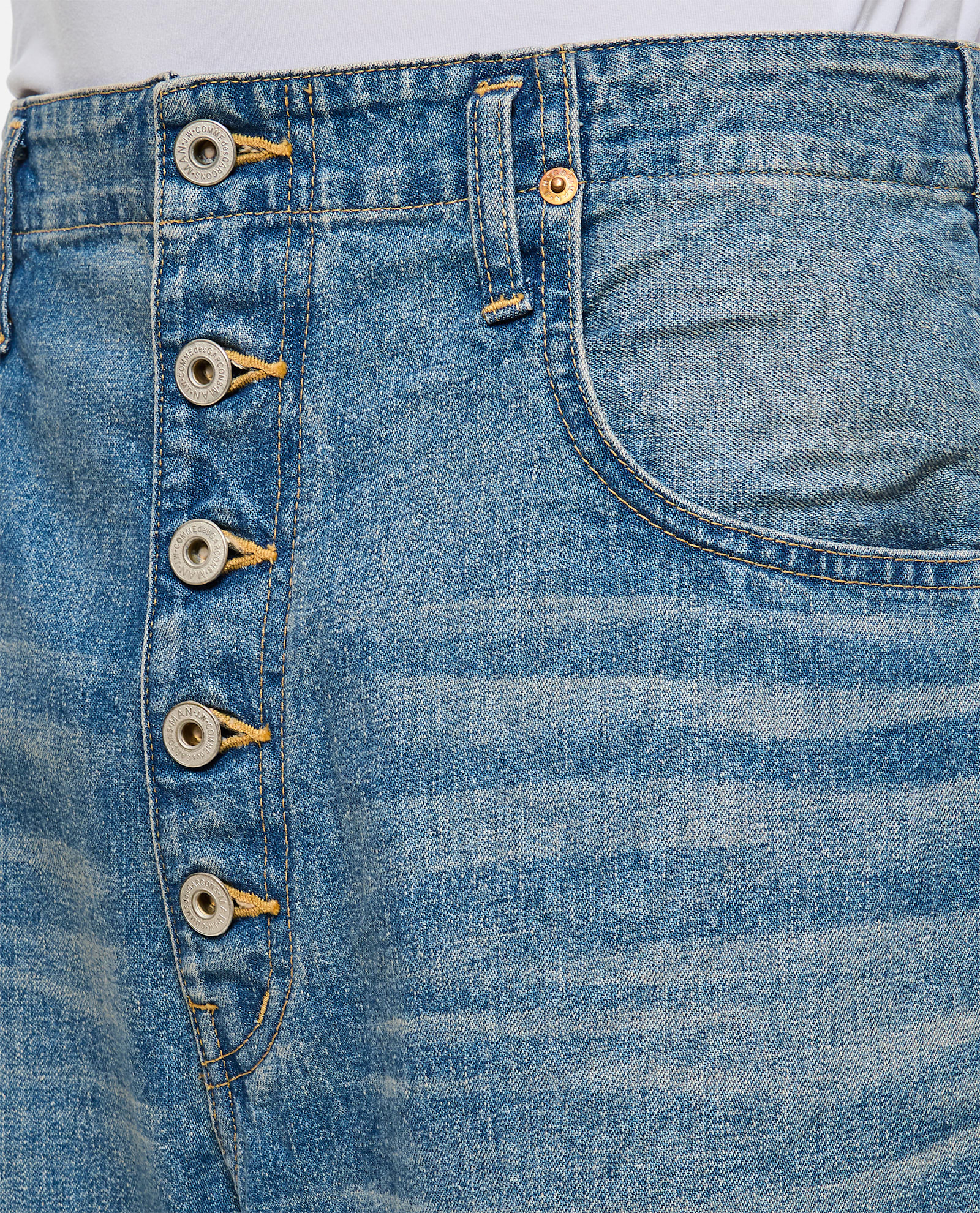 Junya Watanabe Regular Denim Jeans In Blue