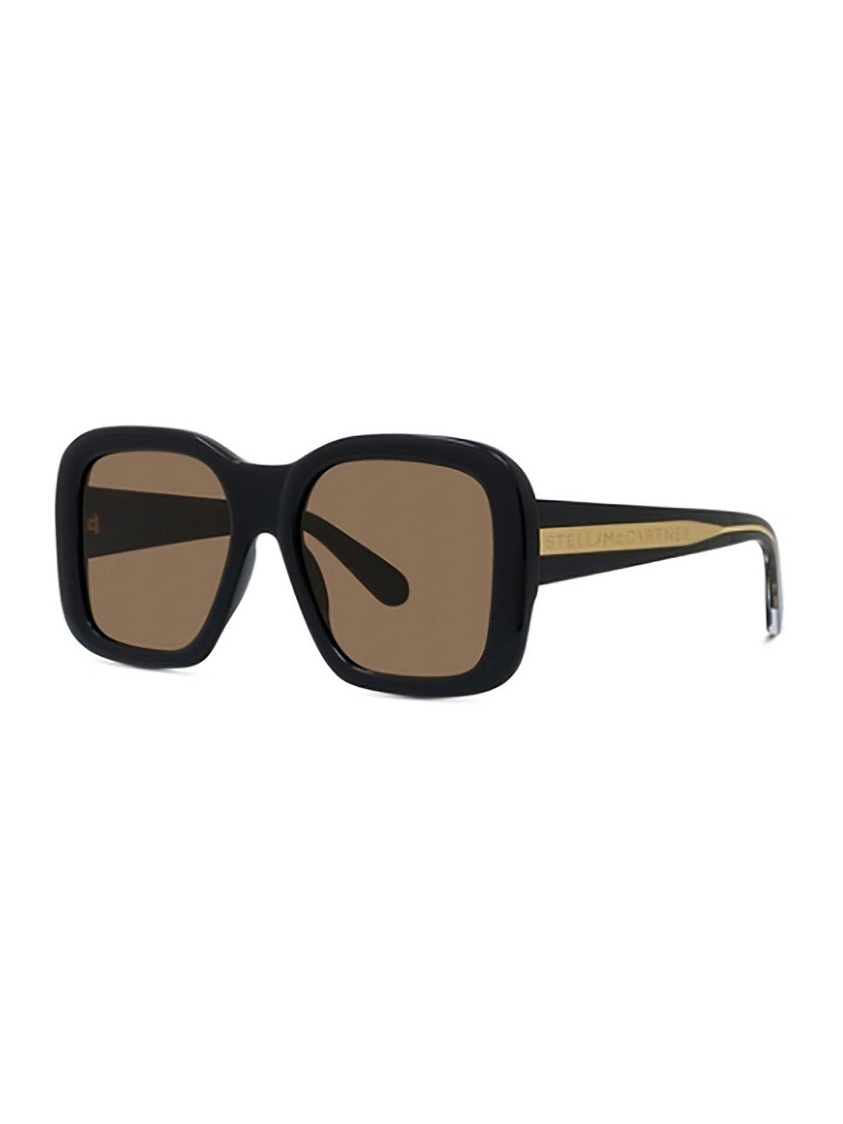 Shop Stella Mccartney Square-frame Sunglasses In 01e