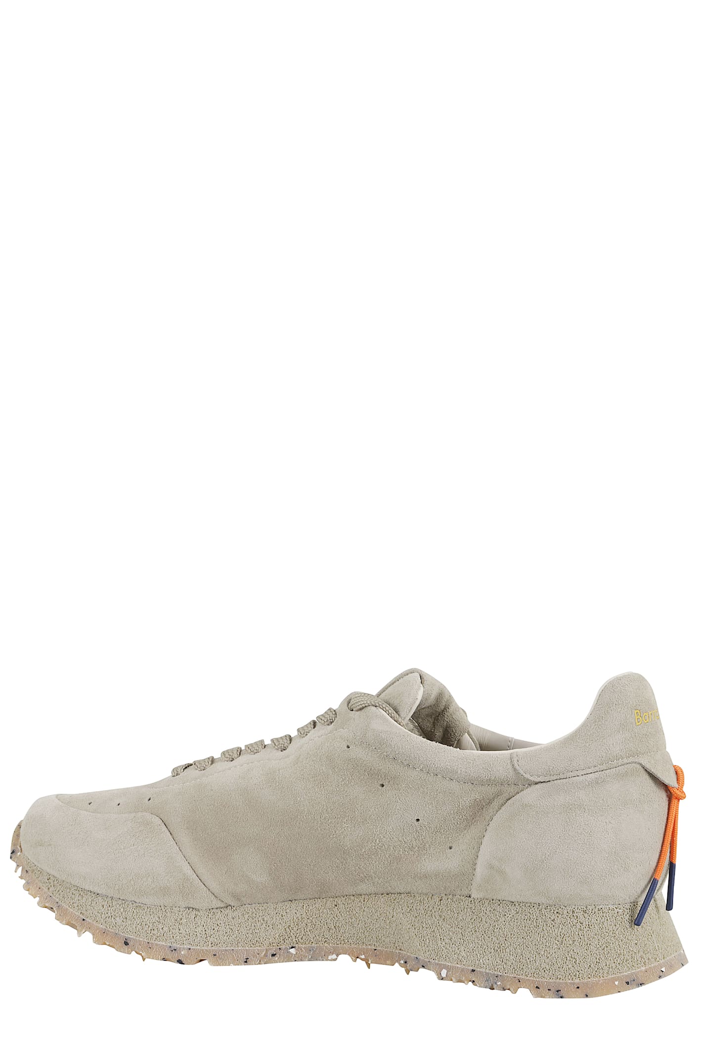 Barracuda Vintage-inspired Camoscio Sneakers With Logo-embossed Tongue In Celery