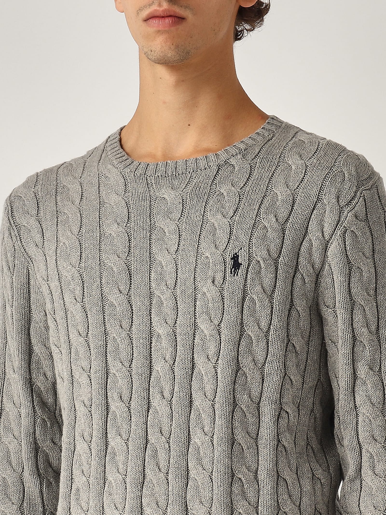 POLO RALPH LAUREN MAGLIA TRECCIA UOMO SWEATER 