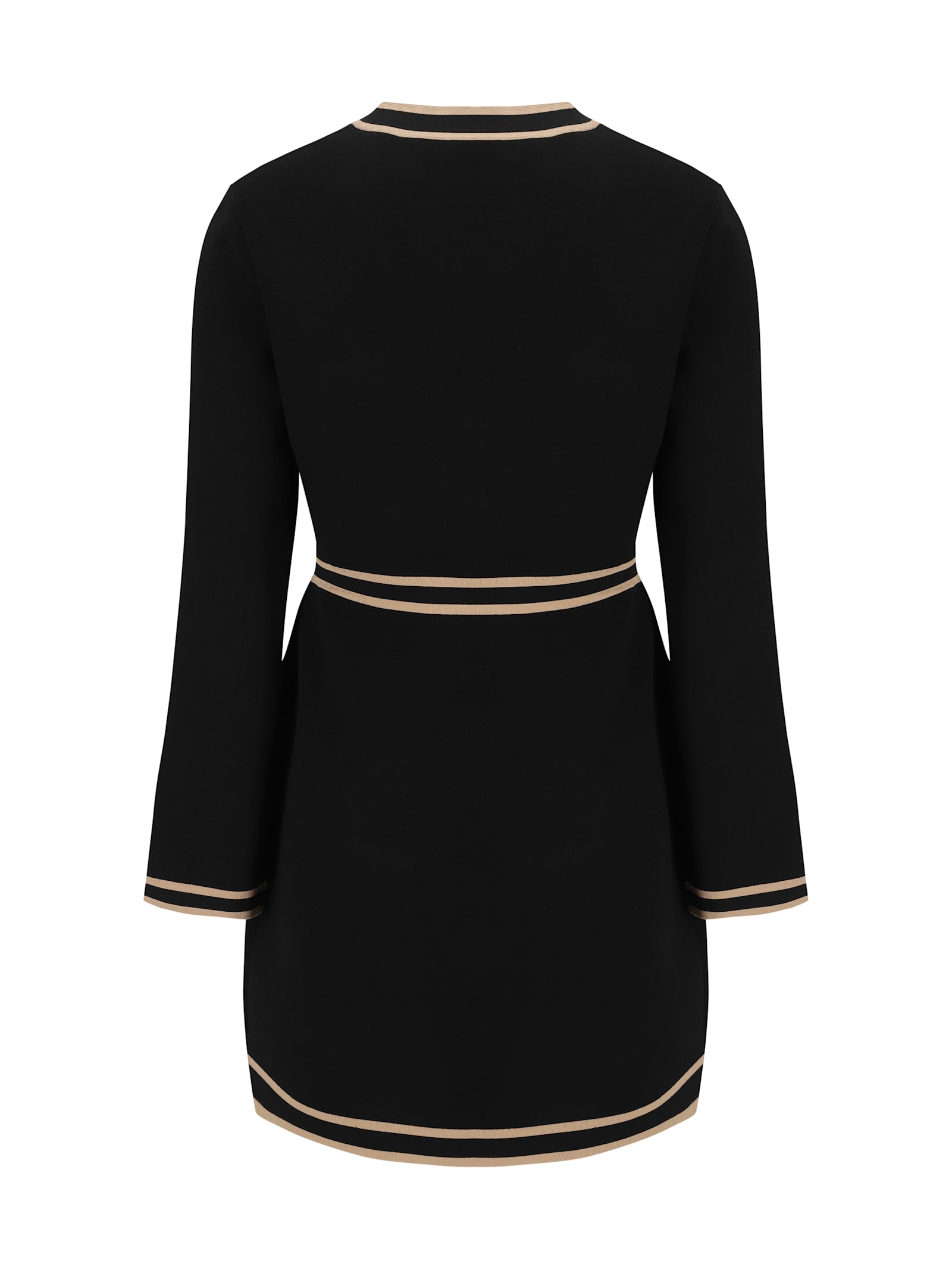 Shop Tory Burch Kendra Dress In Black / Camel