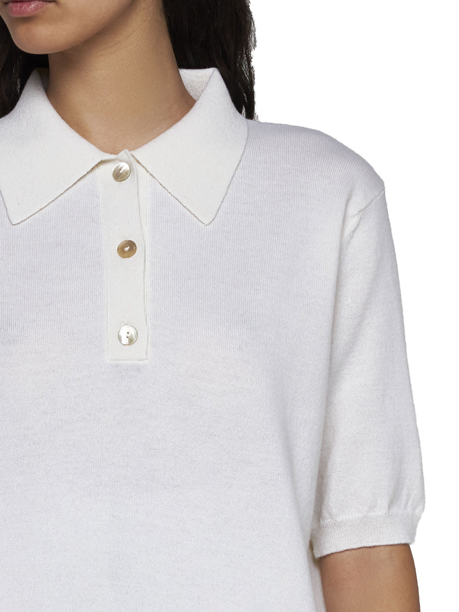 Shop Rohe Polo Shirt In White