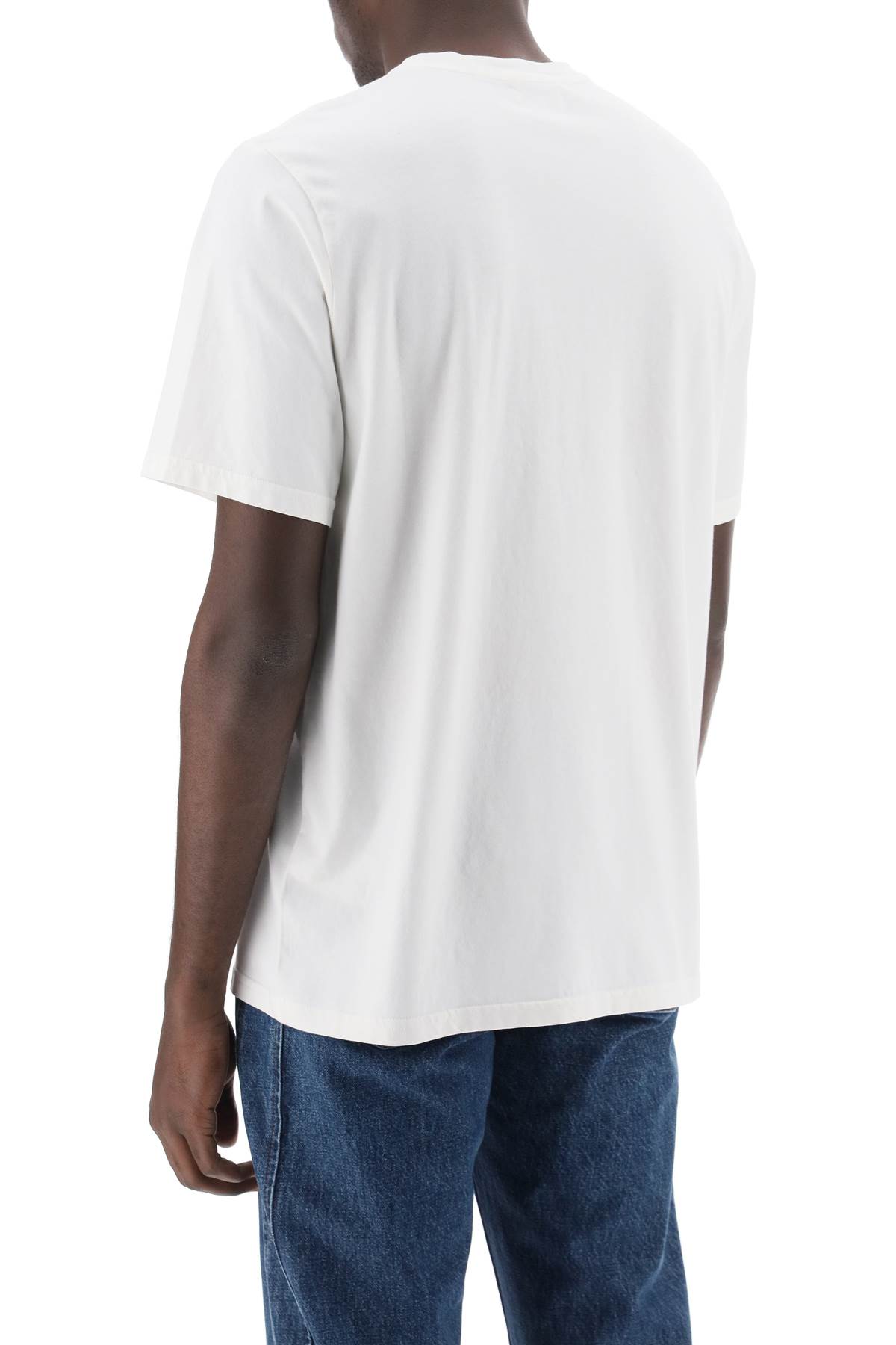 Autry Crew Neck T Shirt With Front Logo In Grey | ModeSens