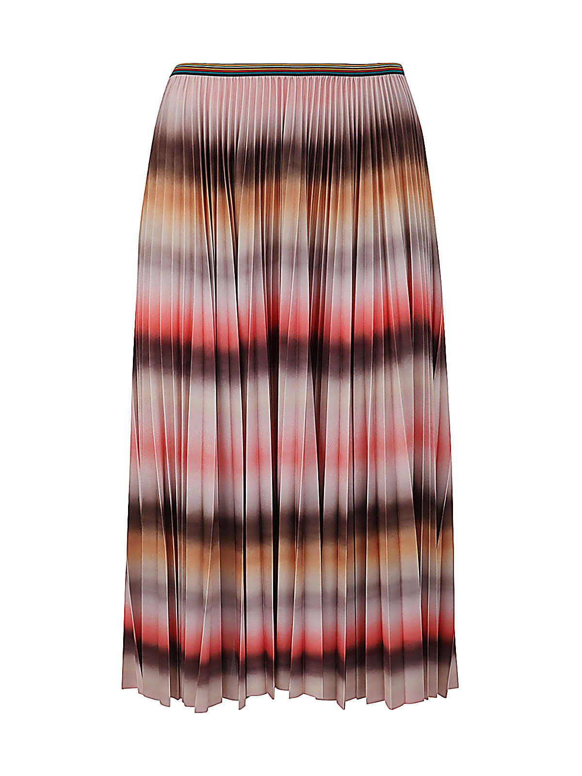 PAUL SMITH PLISSE` SKIRT MULTICOLOR AND NUANCED