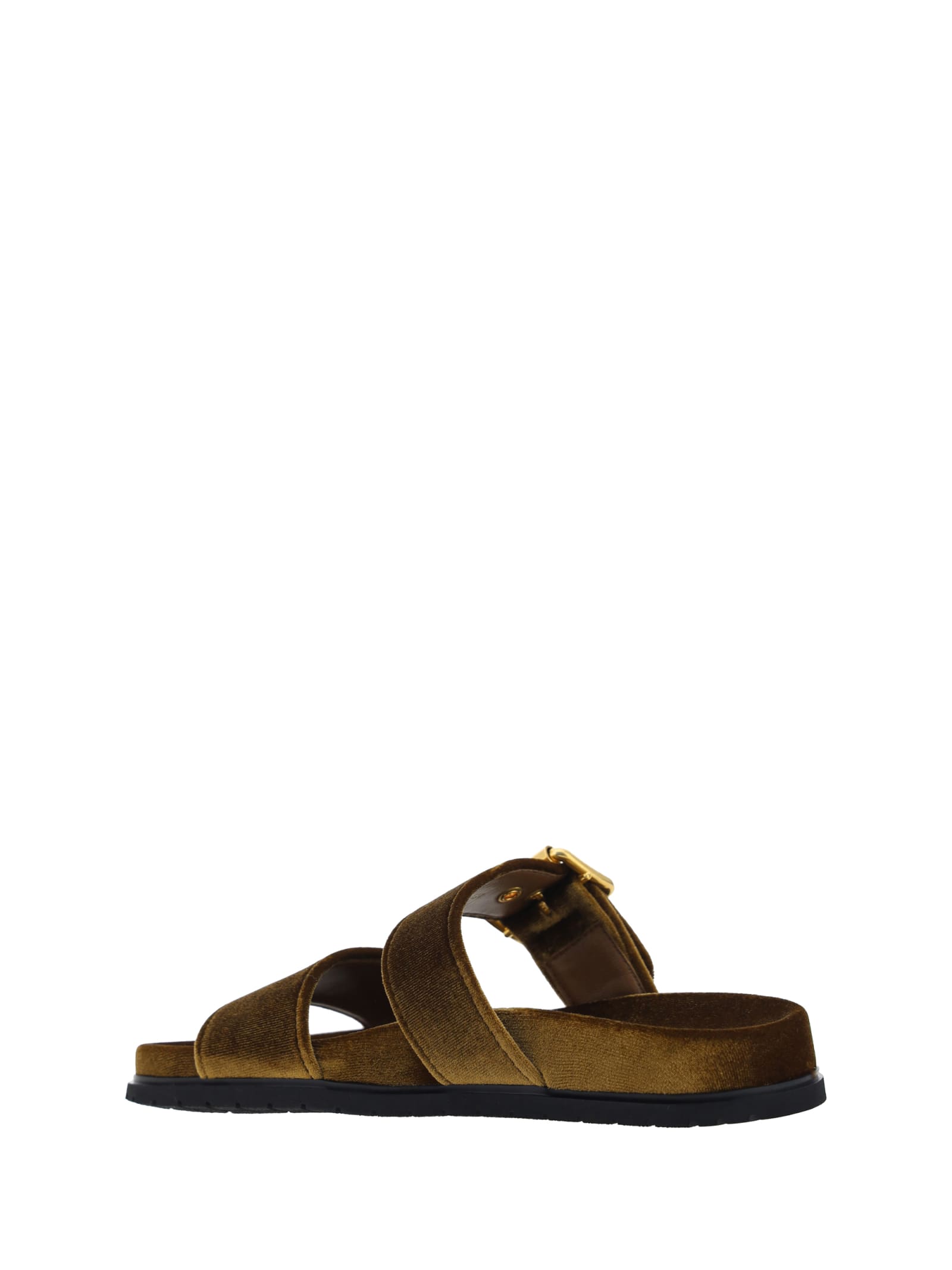 Shop Prada Sandals In Rovere