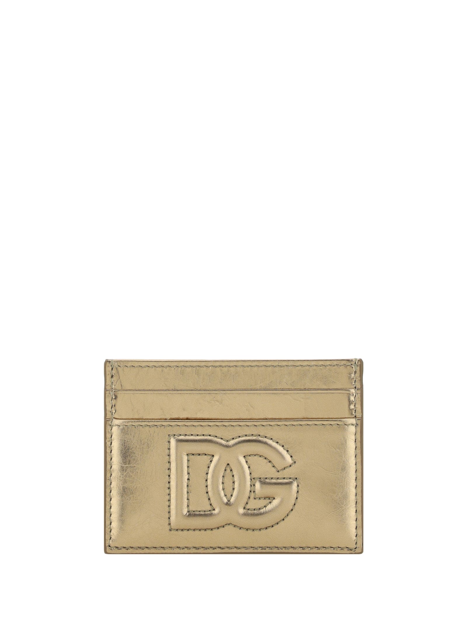 Dolce & Gabbana Card Case In Golden
