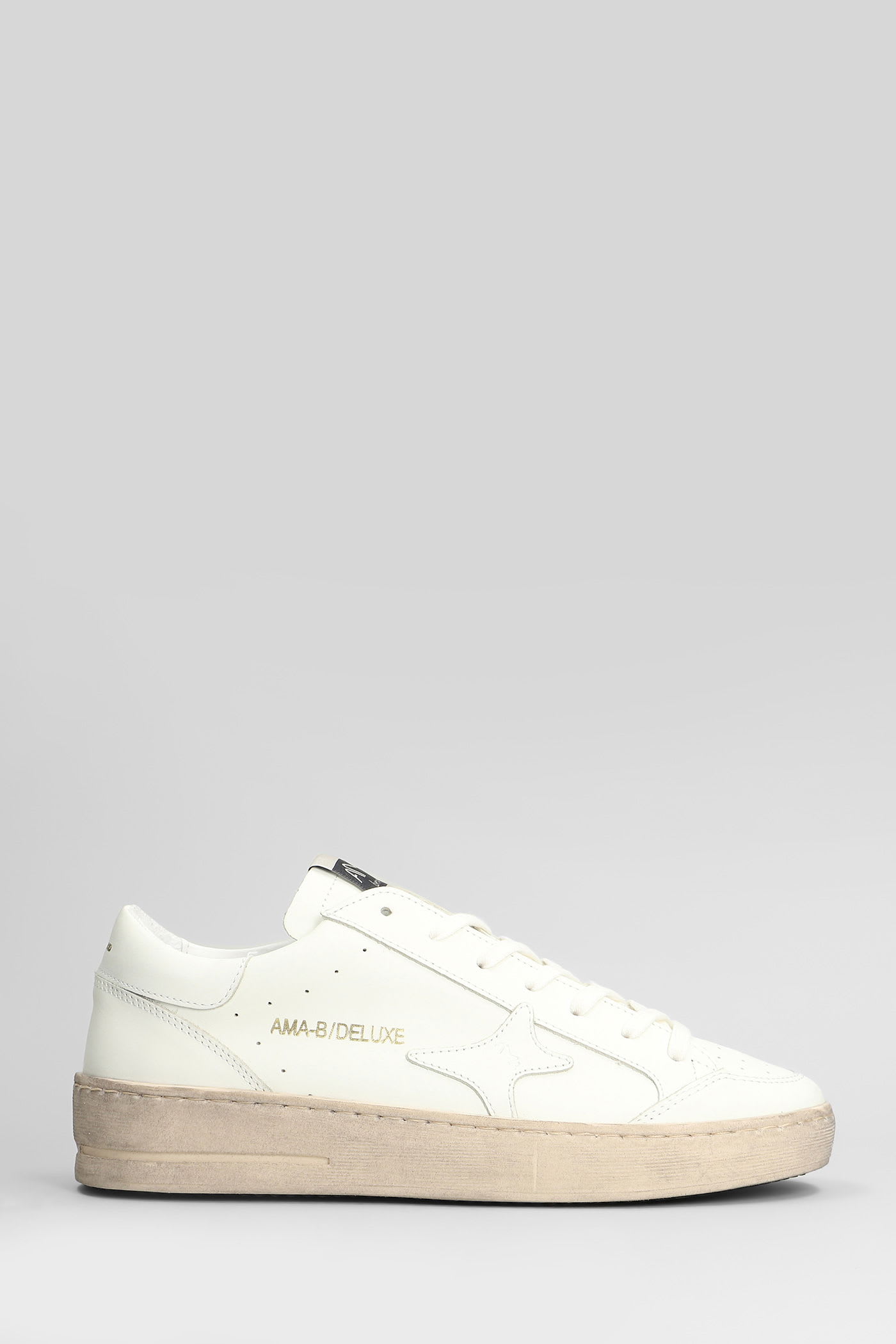 Ama Brand Sneakers In White Leather