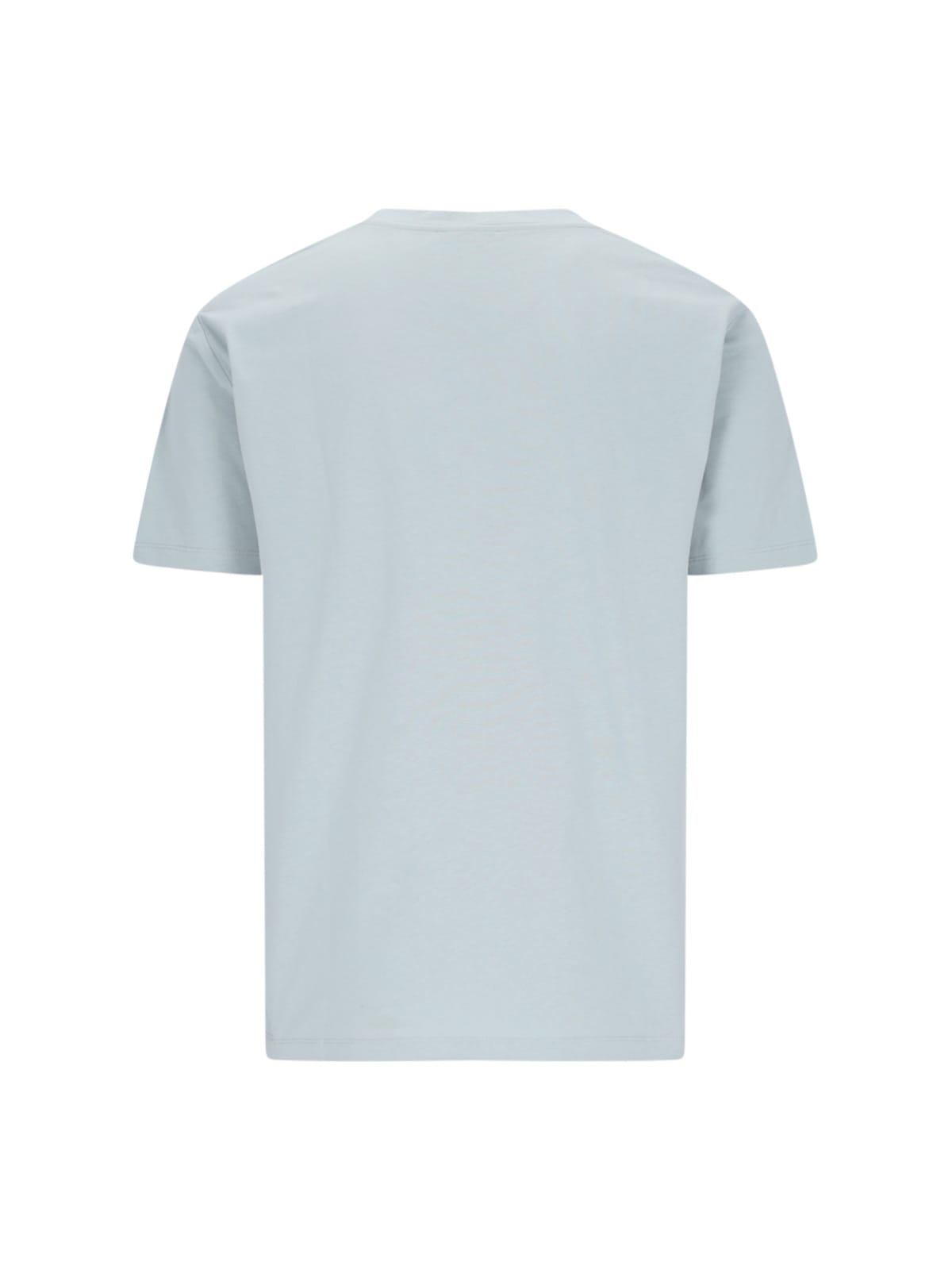 Shop Balmain Logo T-shirt In Gray