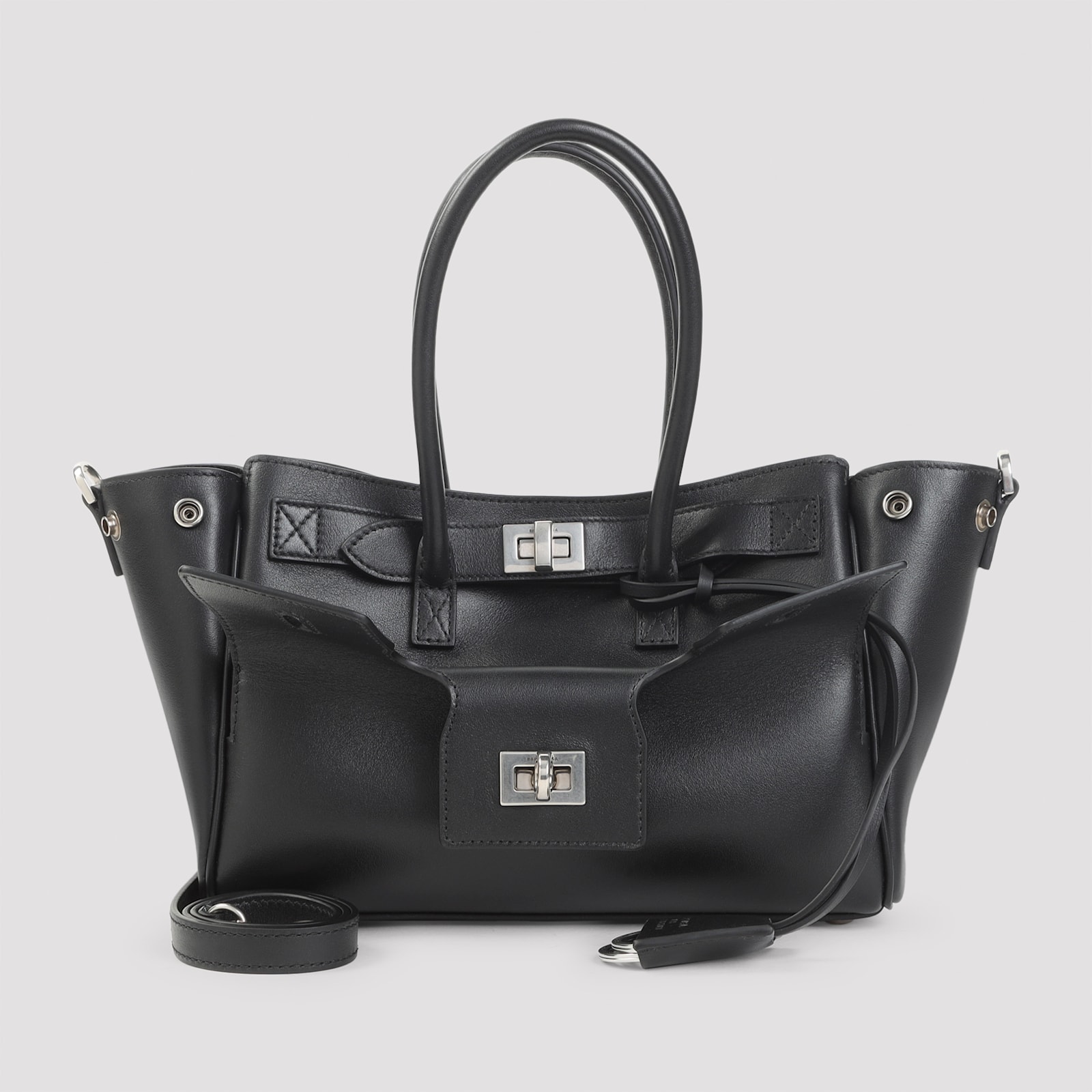 Balenciaga Black Bel Air Carry Tote In Black
