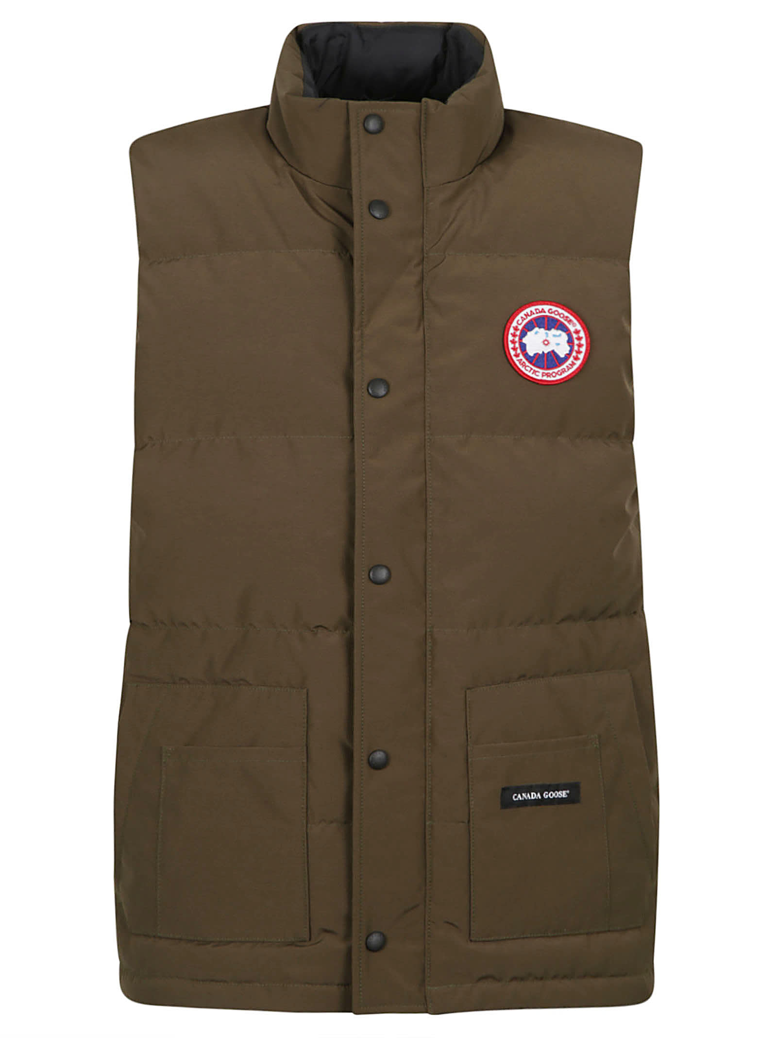 Shop Canada Goose Freestyle Crew Vest In Military Green