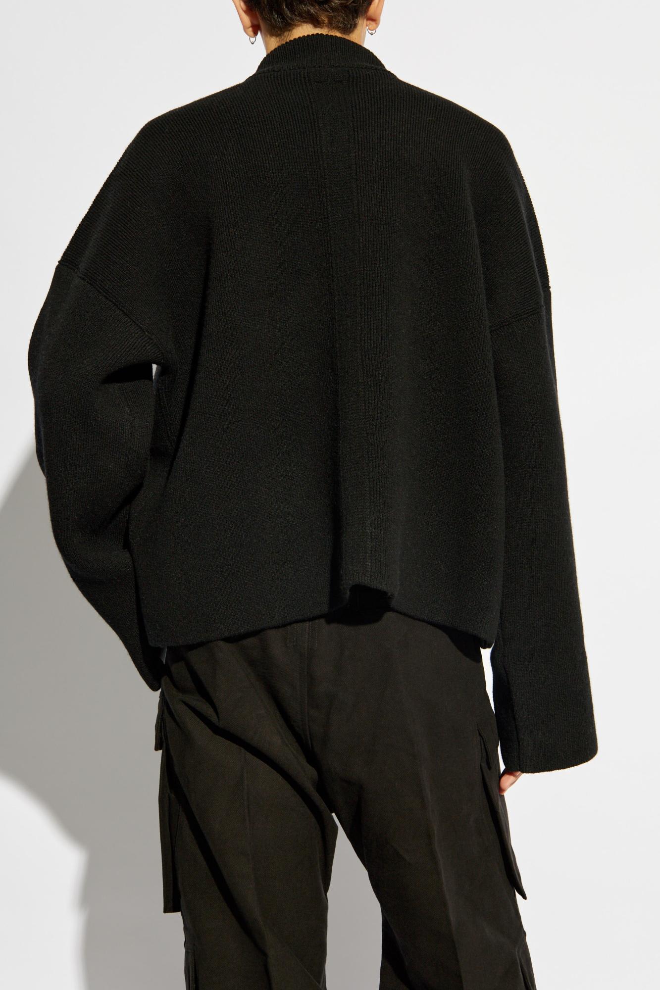 Shop Rick Owens Sweater Porterville In Black