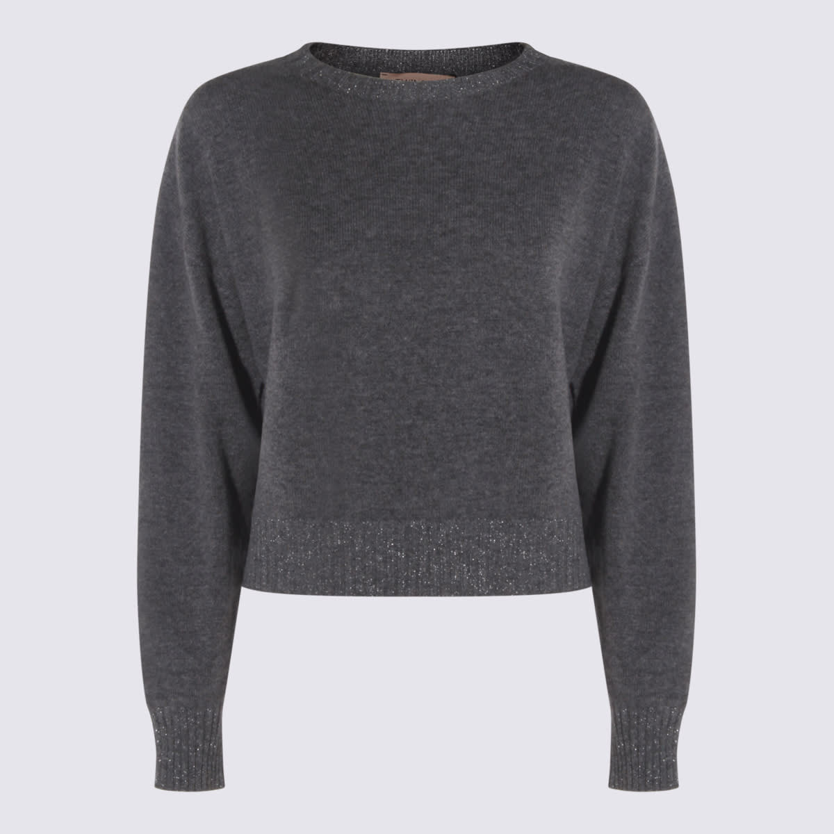 Twinset Twin-set Soft Wool Blend Sweater In Gray