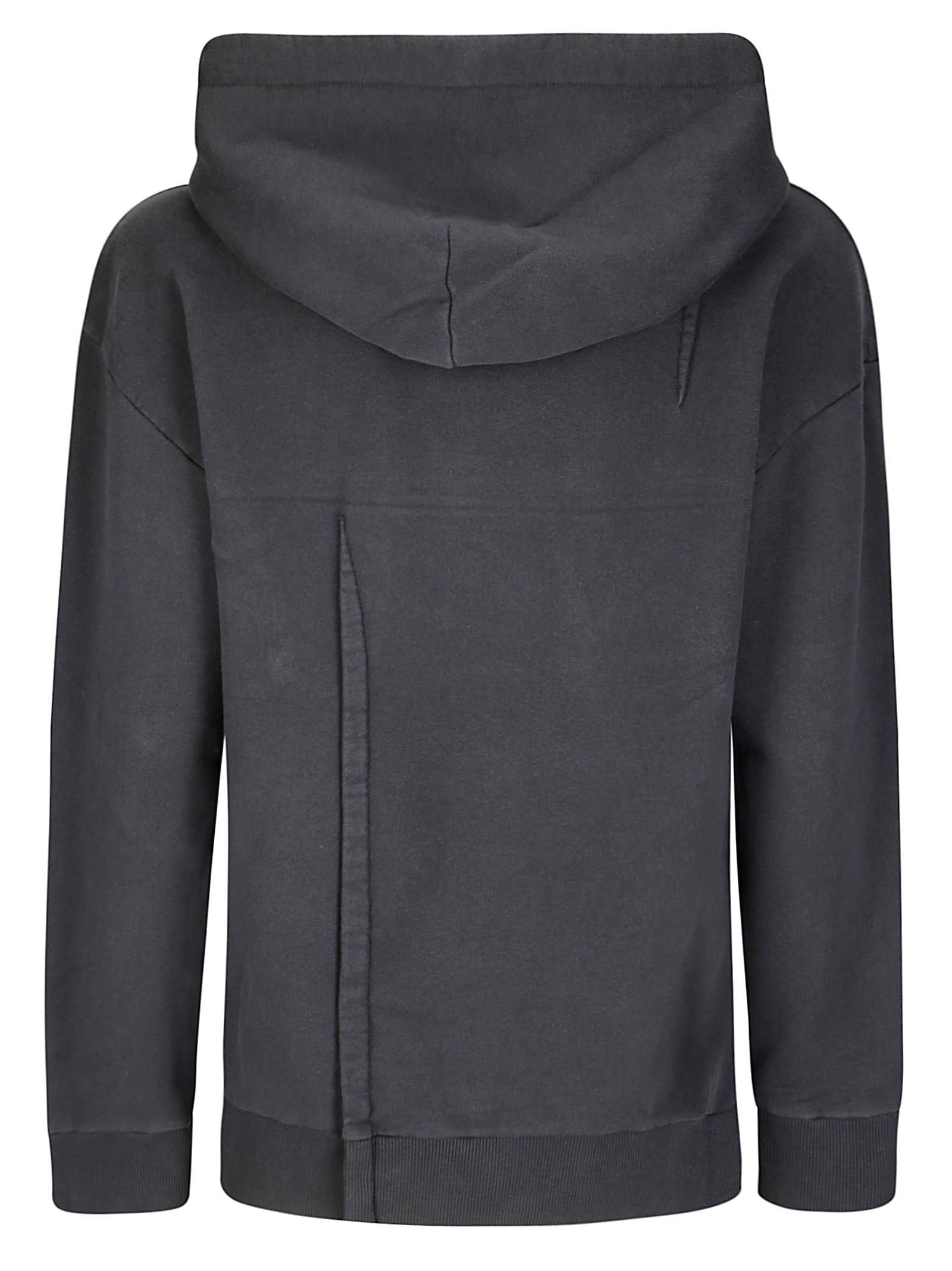 Mm6 Maison Margiela Mm6 By Maison Margiela Long-sleeved Cotton Sweatshirt With Hood And Drawstring In Gray