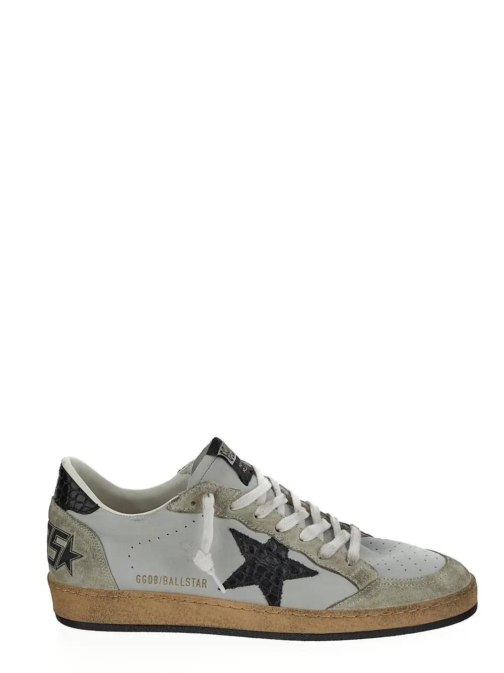 Shop Golden Goose White Leather Ball Star Sneakers In White/milk/ice/teal/red