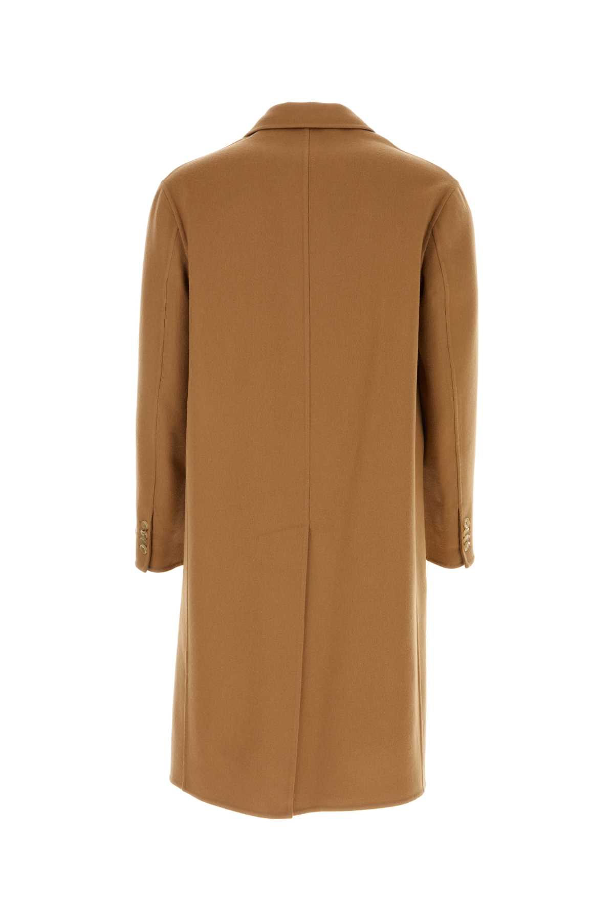 Shop Gucci Camel Wool Blend Coat In Omancamel