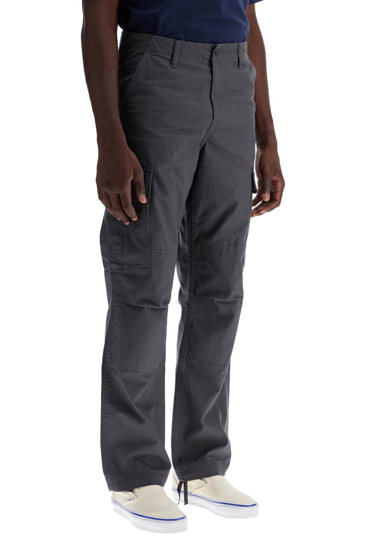 Carhartt Regular Cotton Ripstop Cargo Pants In Graphite (grey)