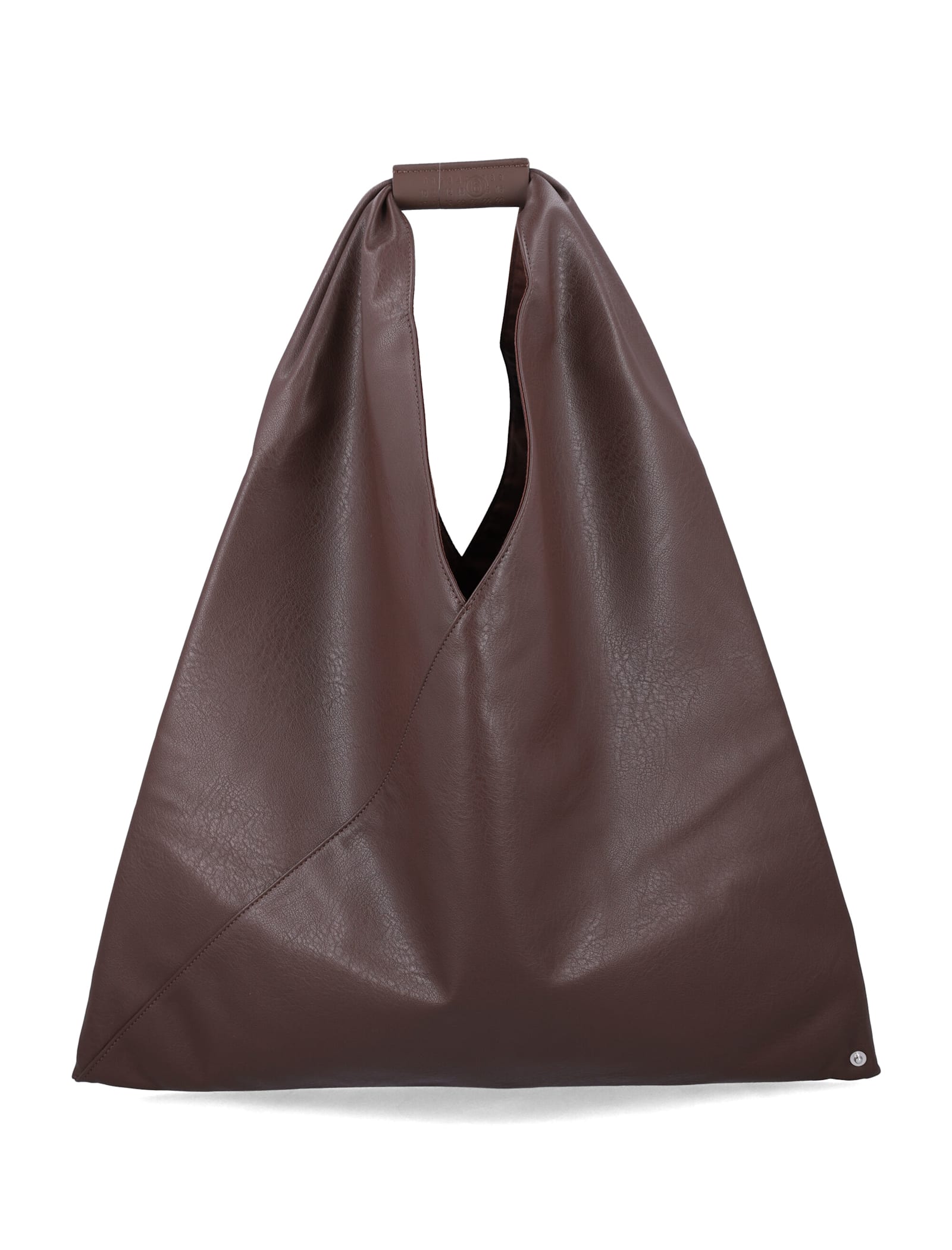 Mm6 Maison Margiela Japanese Classic Leather-effect Bag In Brown