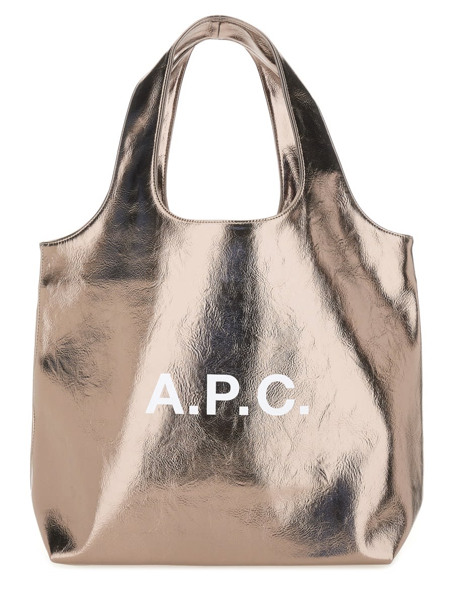Apc Ninon Tote Bag In Silver