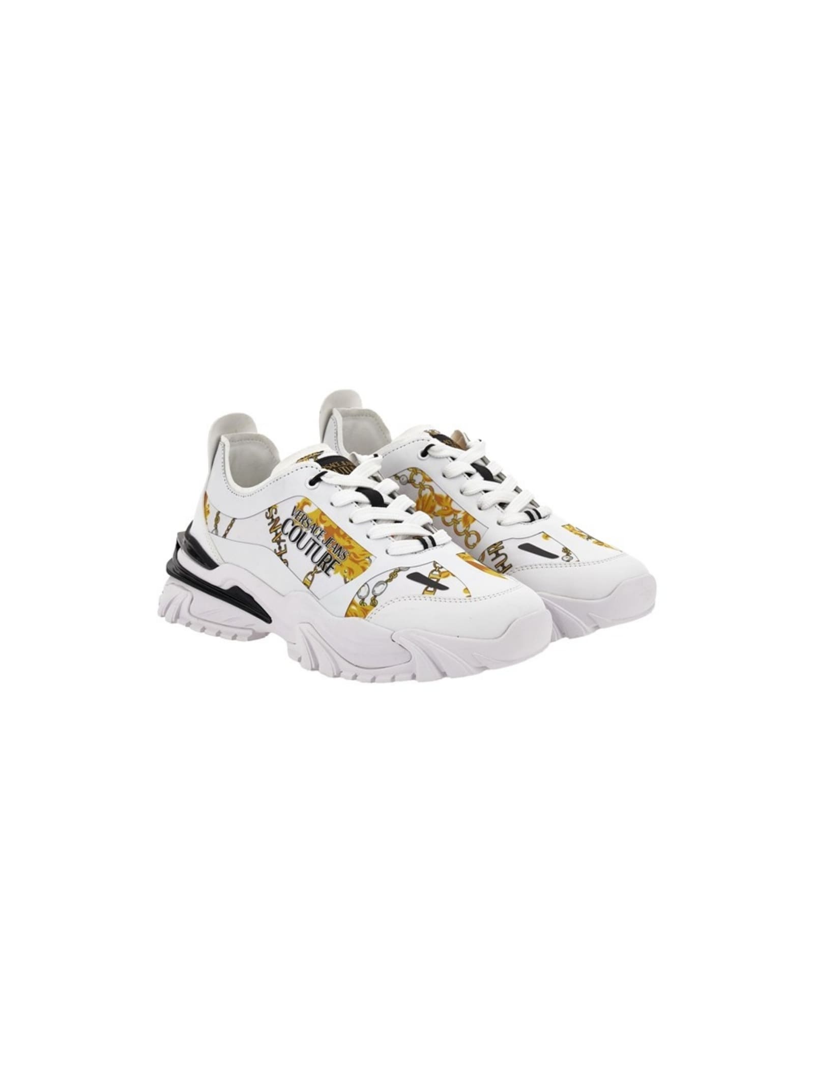 Versace Jeans Couture Mens Sneakers In White