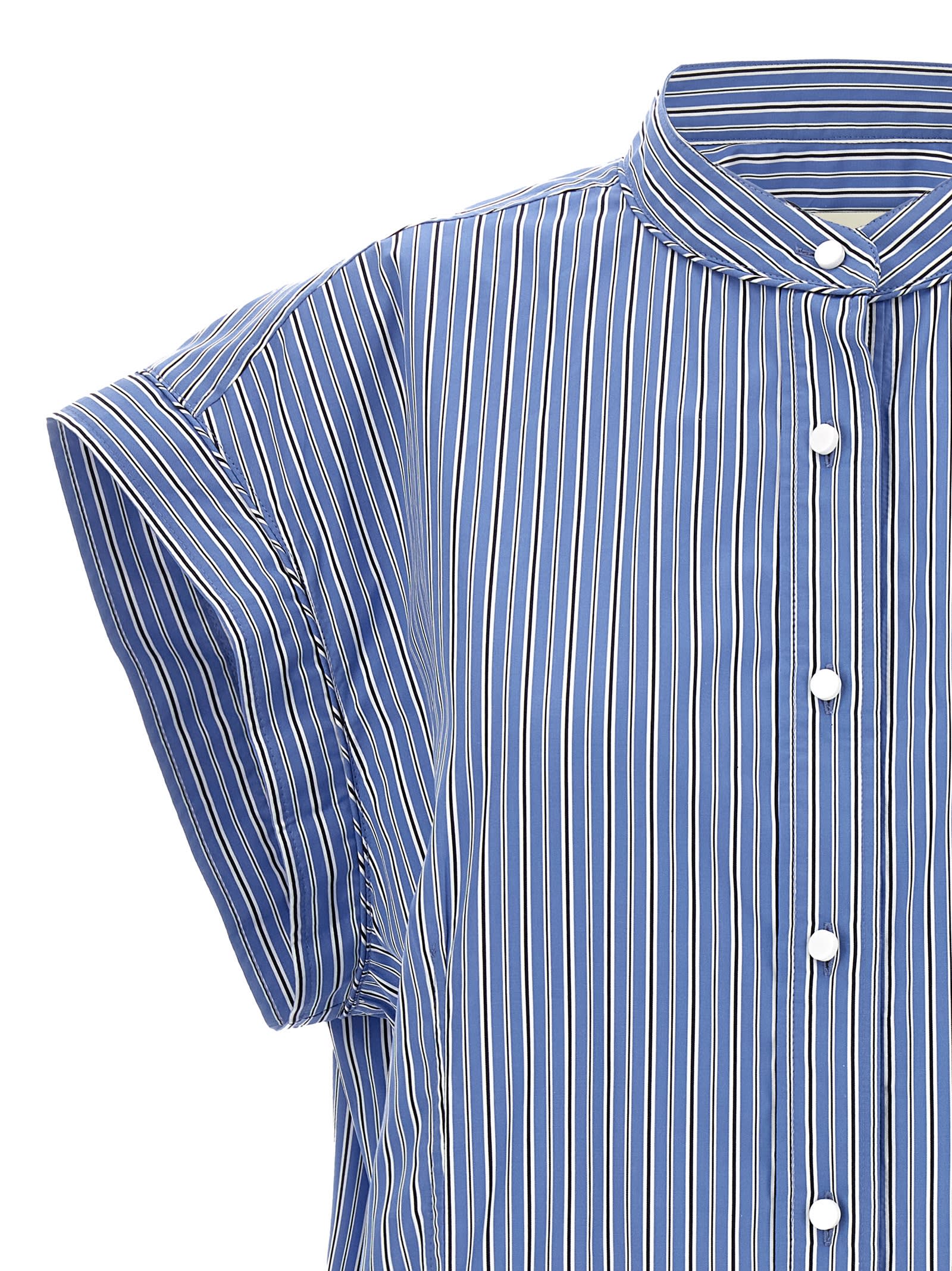 Shop Isabel Marant Reggy Shirt In Light Blue