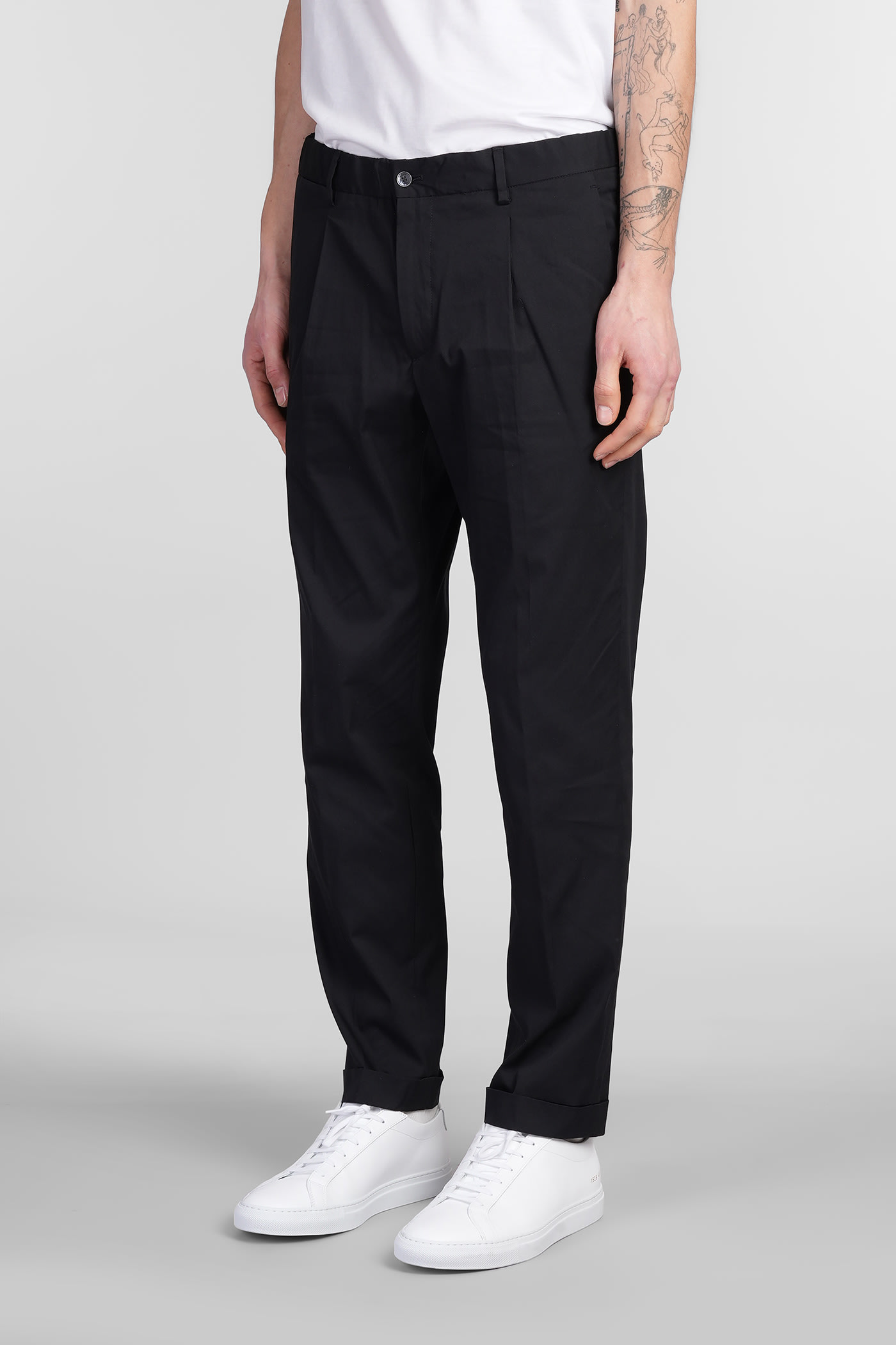 Briglia 1949 Isolas Pants In Black Cotton In Blue