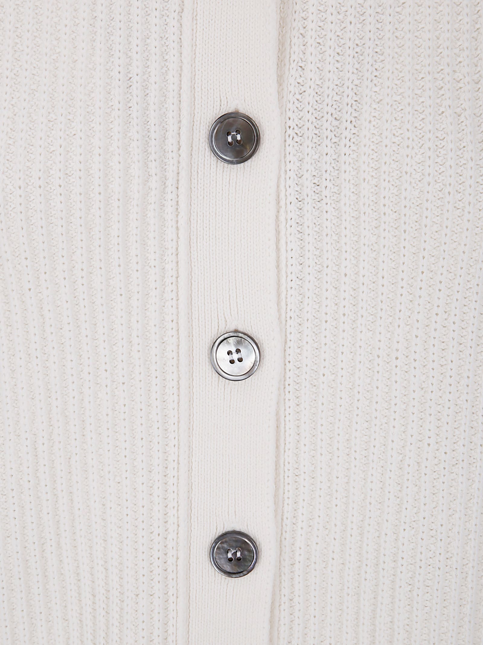 Sibel Saral Winter Polo Sweater In White