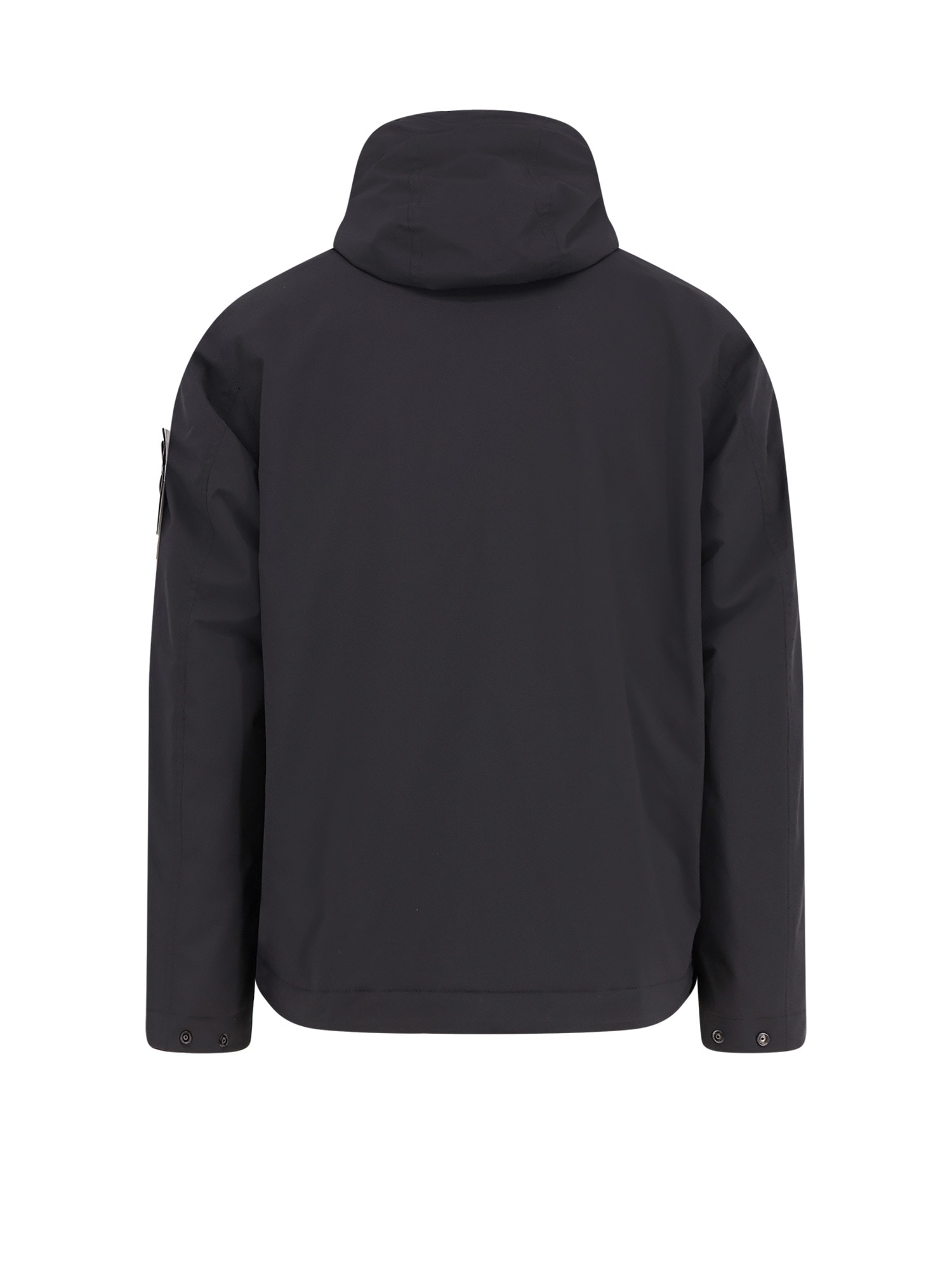 Stone Island Soft Shell-r E.dye® Technology Jacket In Black