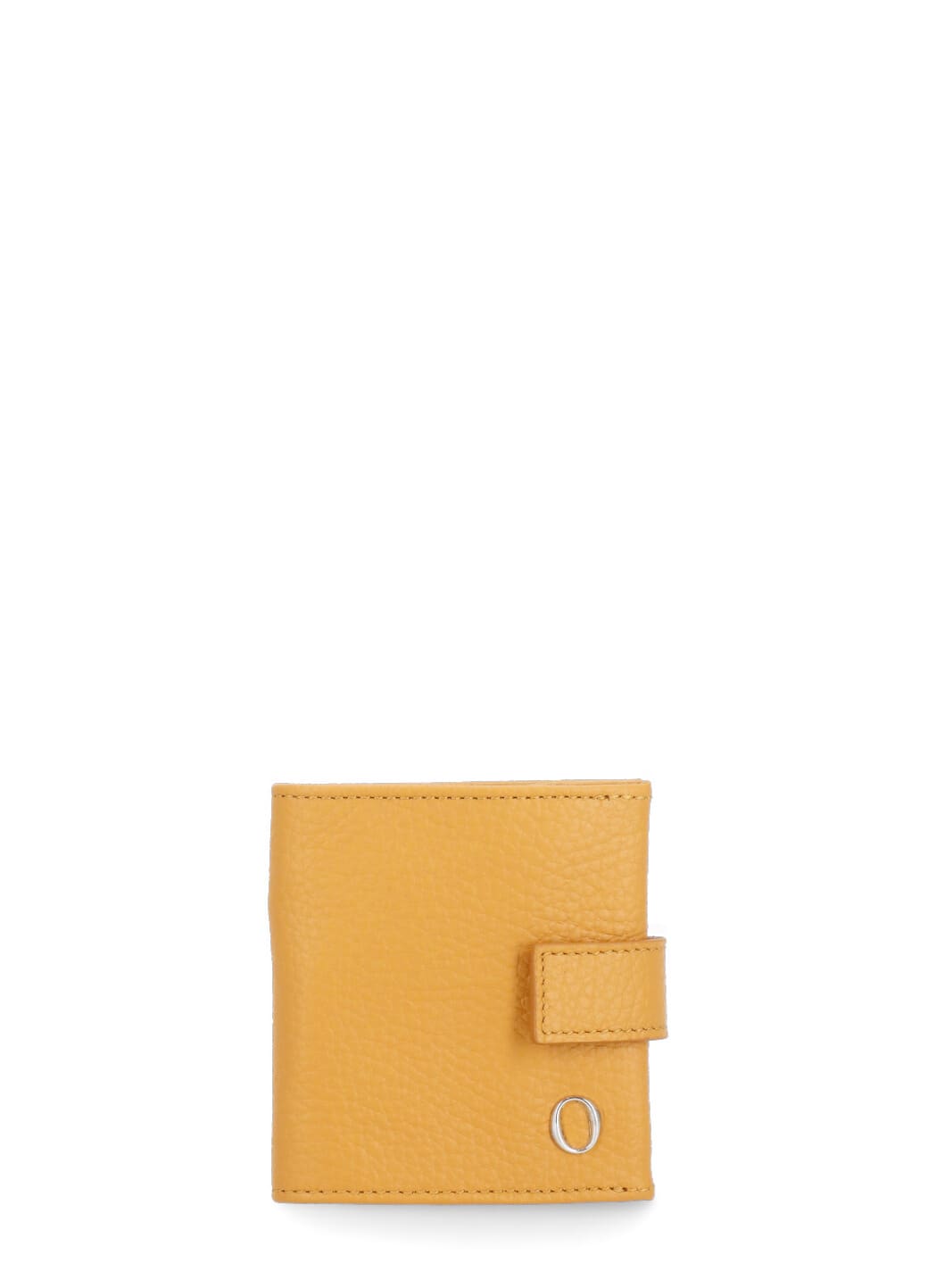 Shop Orciani Micron Leather Purse In Yellow