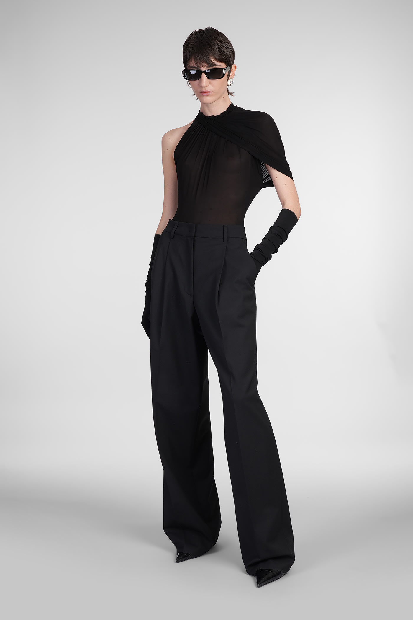 Magda Butrym Bosysuit 04 Body In Black Polyamide Polyester In Black